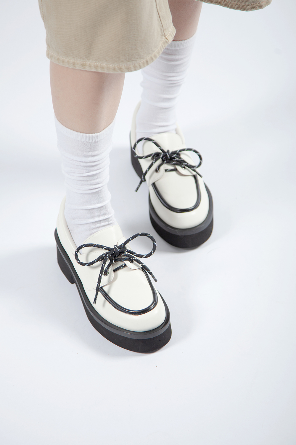 Twist Tie Ox 中性樂福厚底鞋