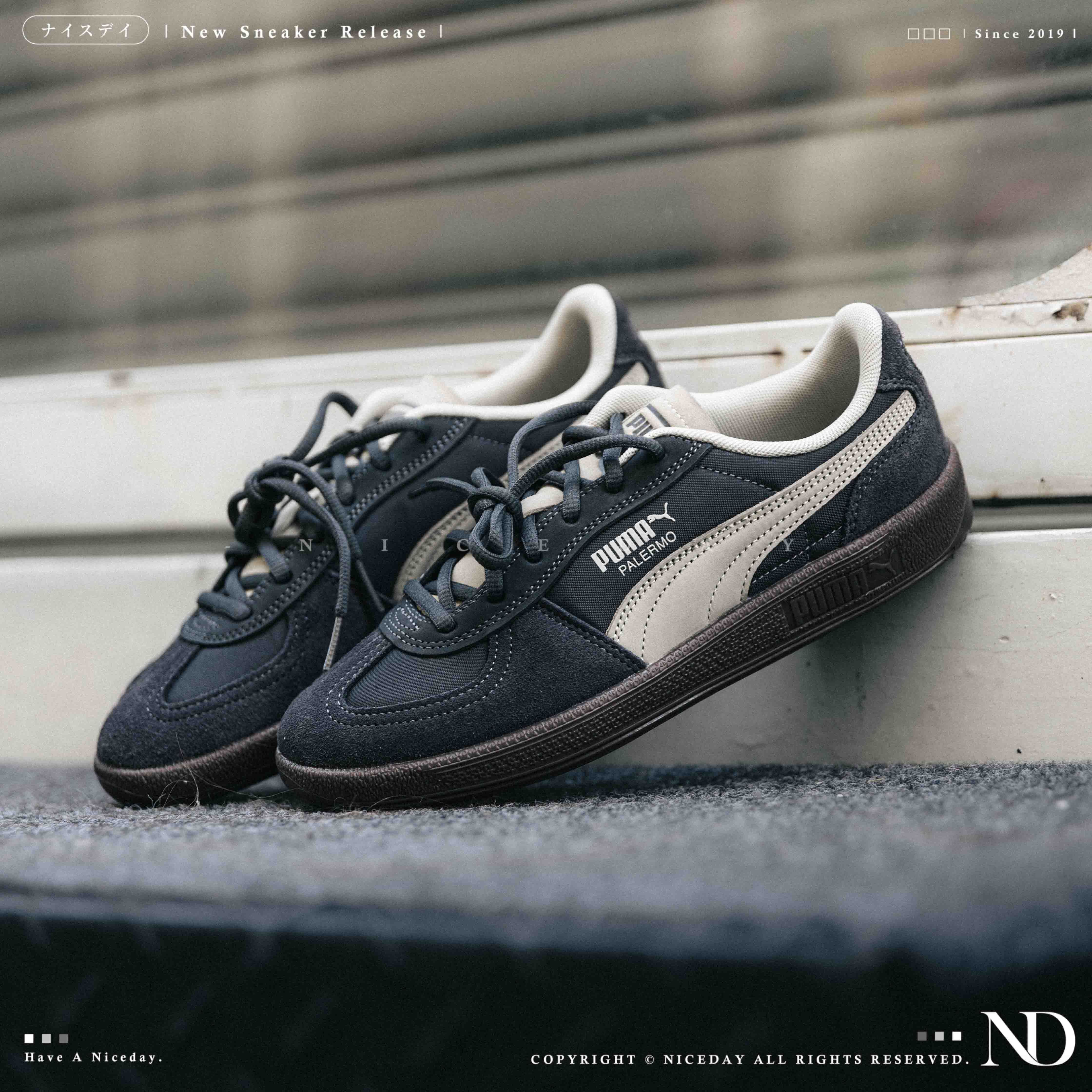 NICEDAY 現貨 Puma Palermo Pop 鐵灰 灰 石灰 灰藍 深灰 復古 賽車鞋 男女鞋 403257-03