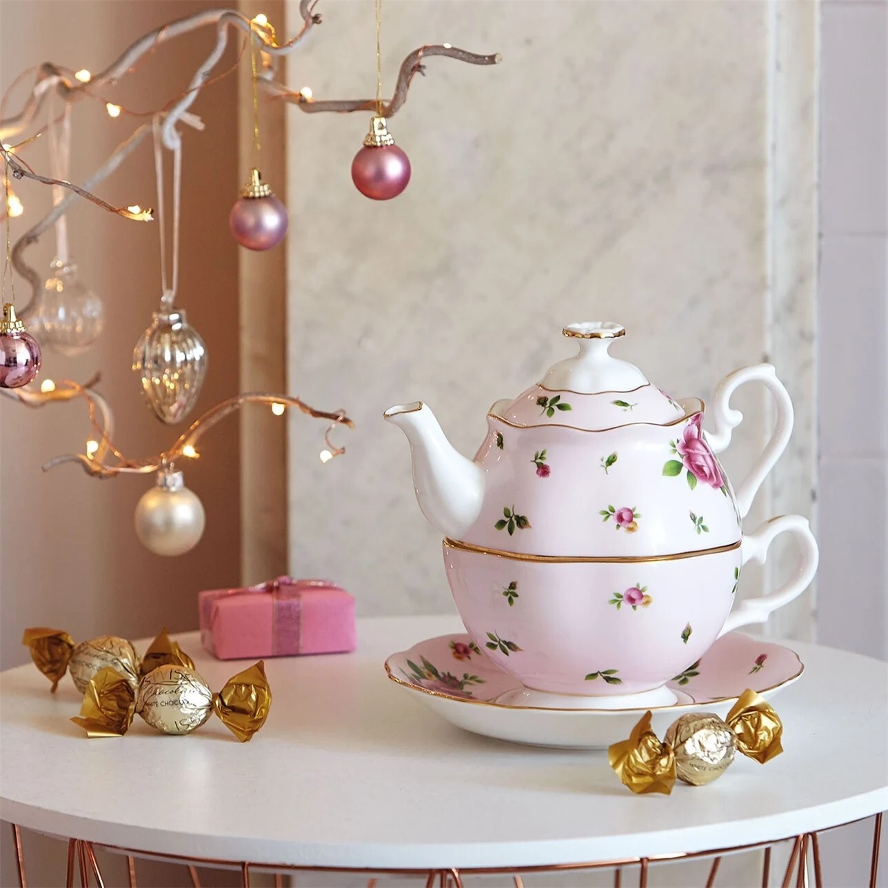 Royal Albert New Country Roses Pink Tea For One