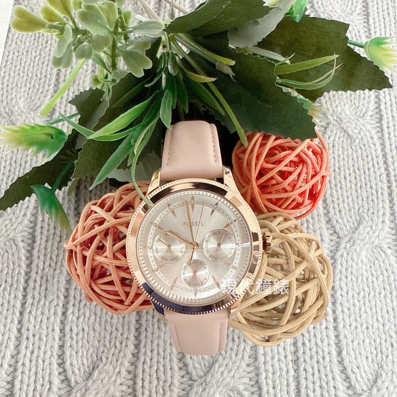 【FOSSIL】2025秋季計時時尚皮帶女錶BQW8021 38mm 現代鐘錶