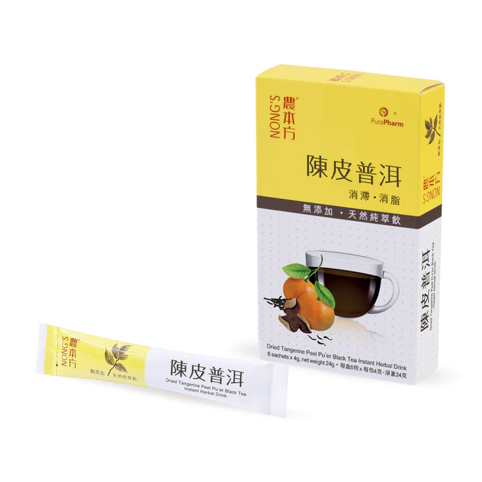 農本方® 陳皮普洱天然純萃飲 6包 (每包4克)