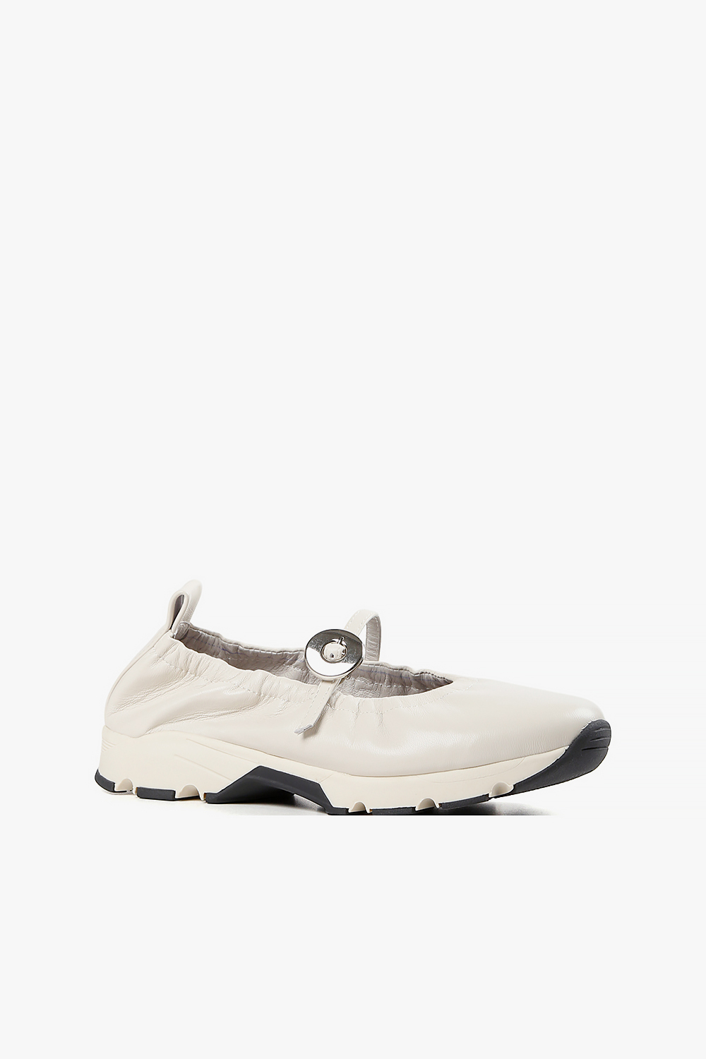 Circle Buckle Casual 真皮瑪麗珍休閒鞋