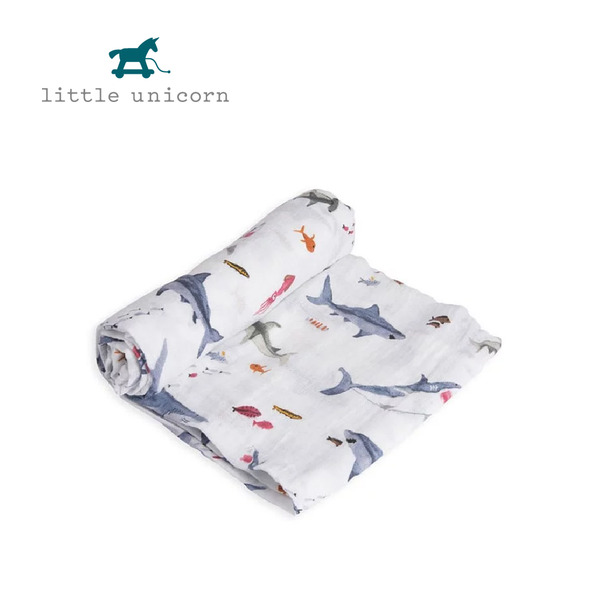 Little Unicorn 純棉紗布巾單入組 (多款可選)