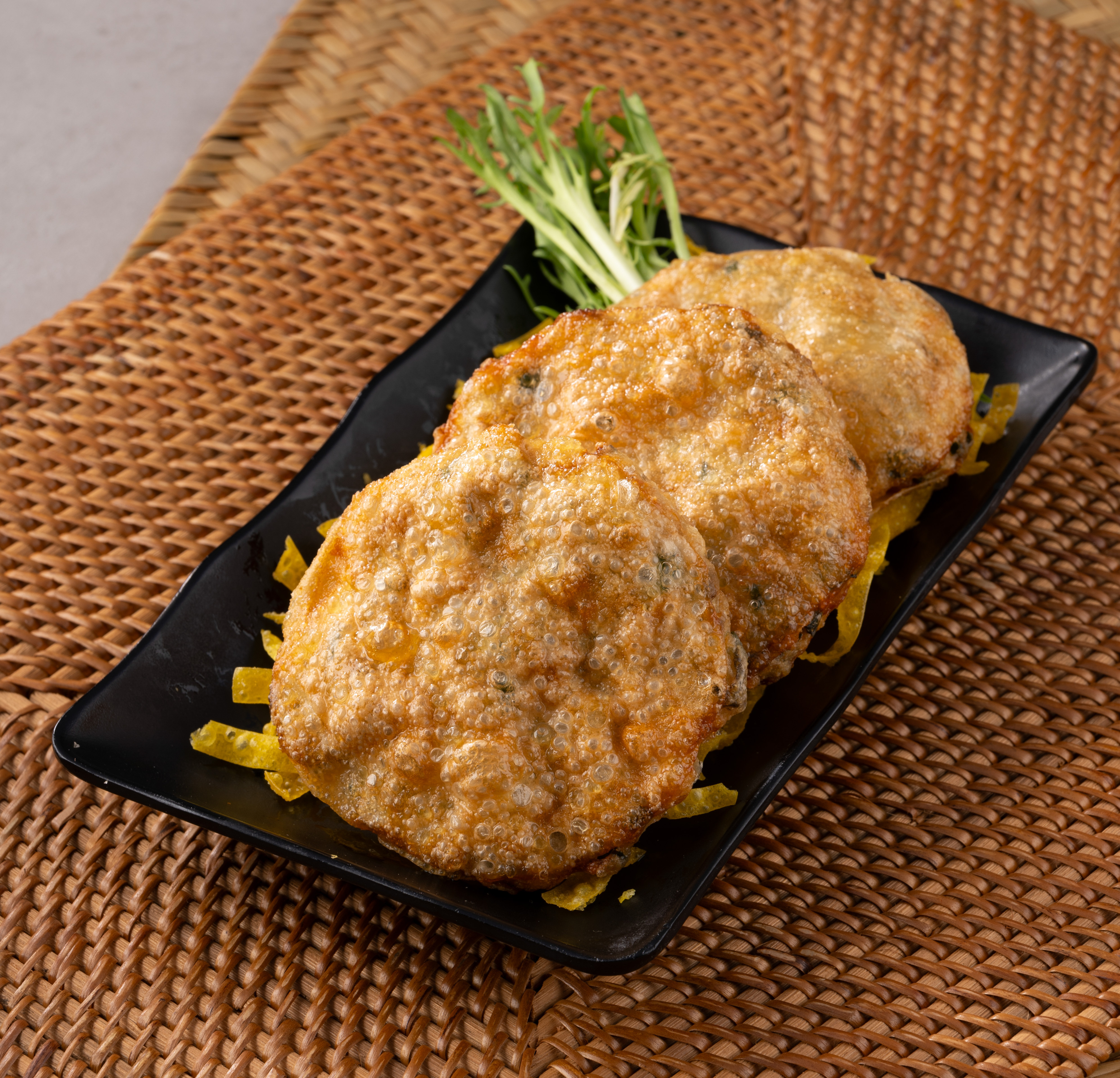 金粟煎魚餅（三件）