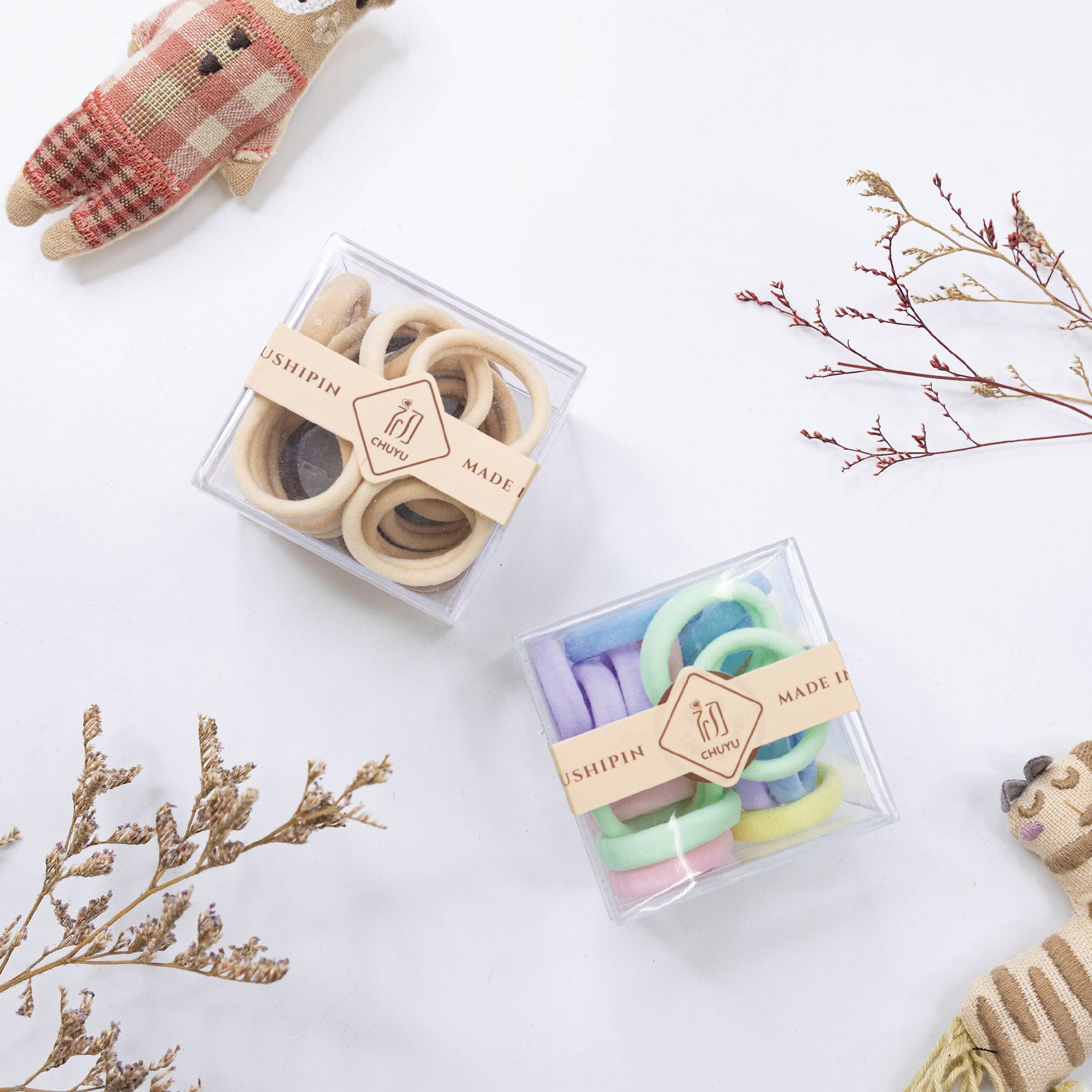 【AC57】馬卡龍彈力髮圈盒＊二款