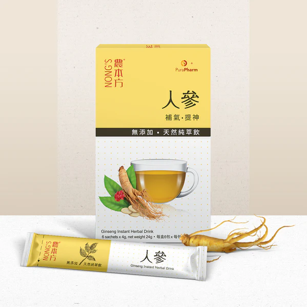農本方®人參天然純萃飲 6包 (每包4g)