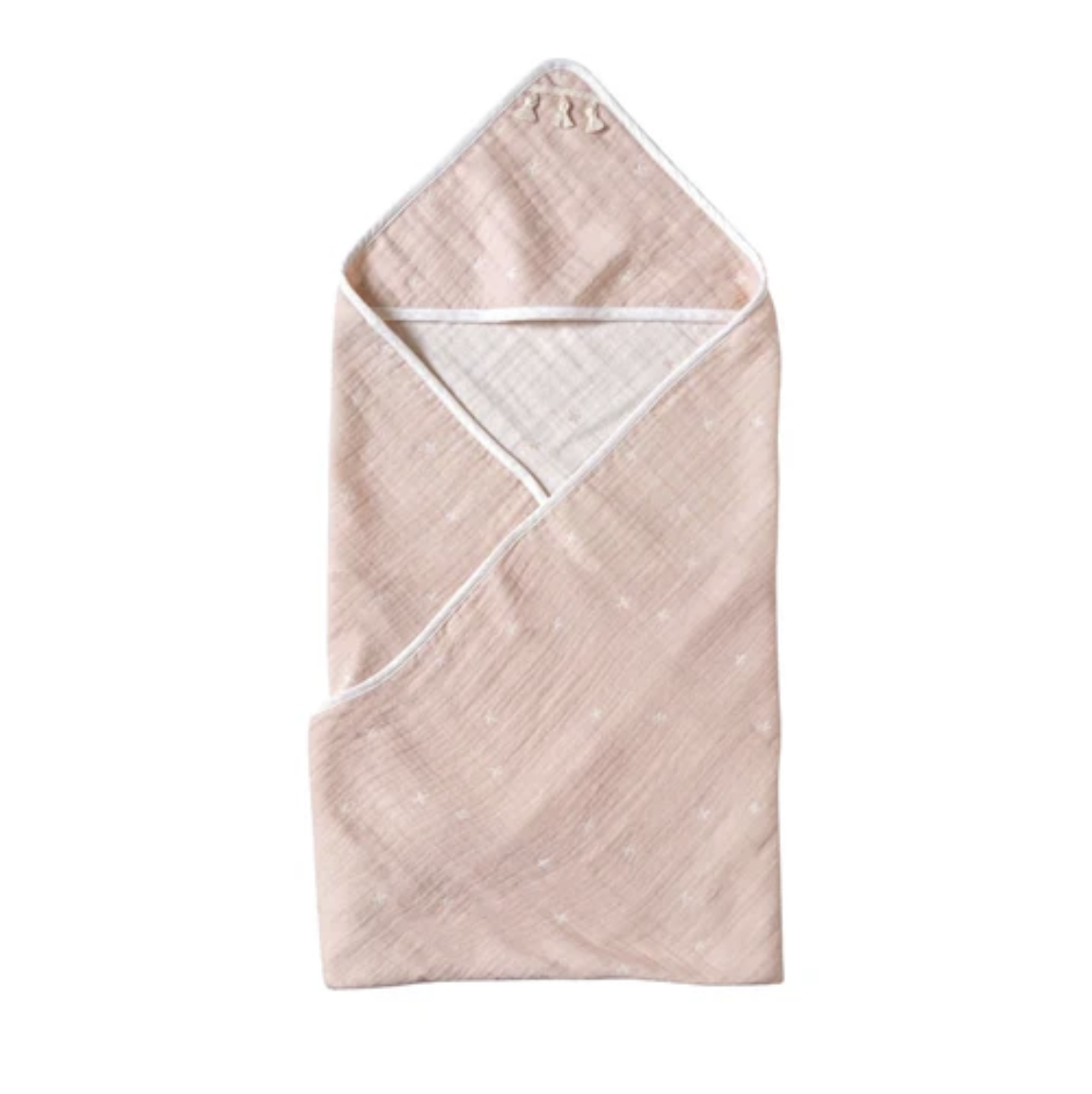 日本製 10mois 3重紗 棉質天絲嬰兒毯 抱被 -粉紅色