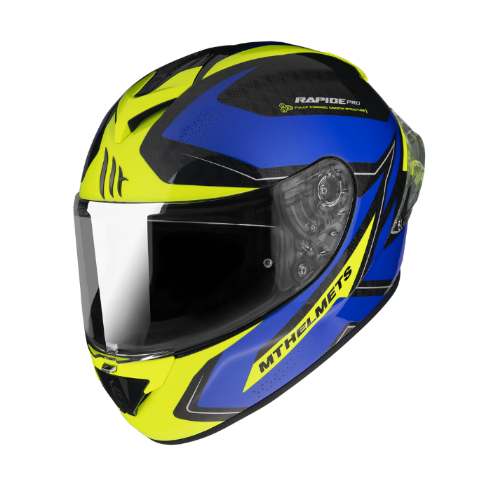 MT HELMETS 最輕量版本碳纖系列 RAPIDE PRO CARBON MASTER A7 GLOSS BLUE 亮面