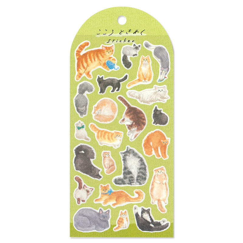 MIND WAVE 貼紙: KOKORO TOKIMEKU 82509 貓咪