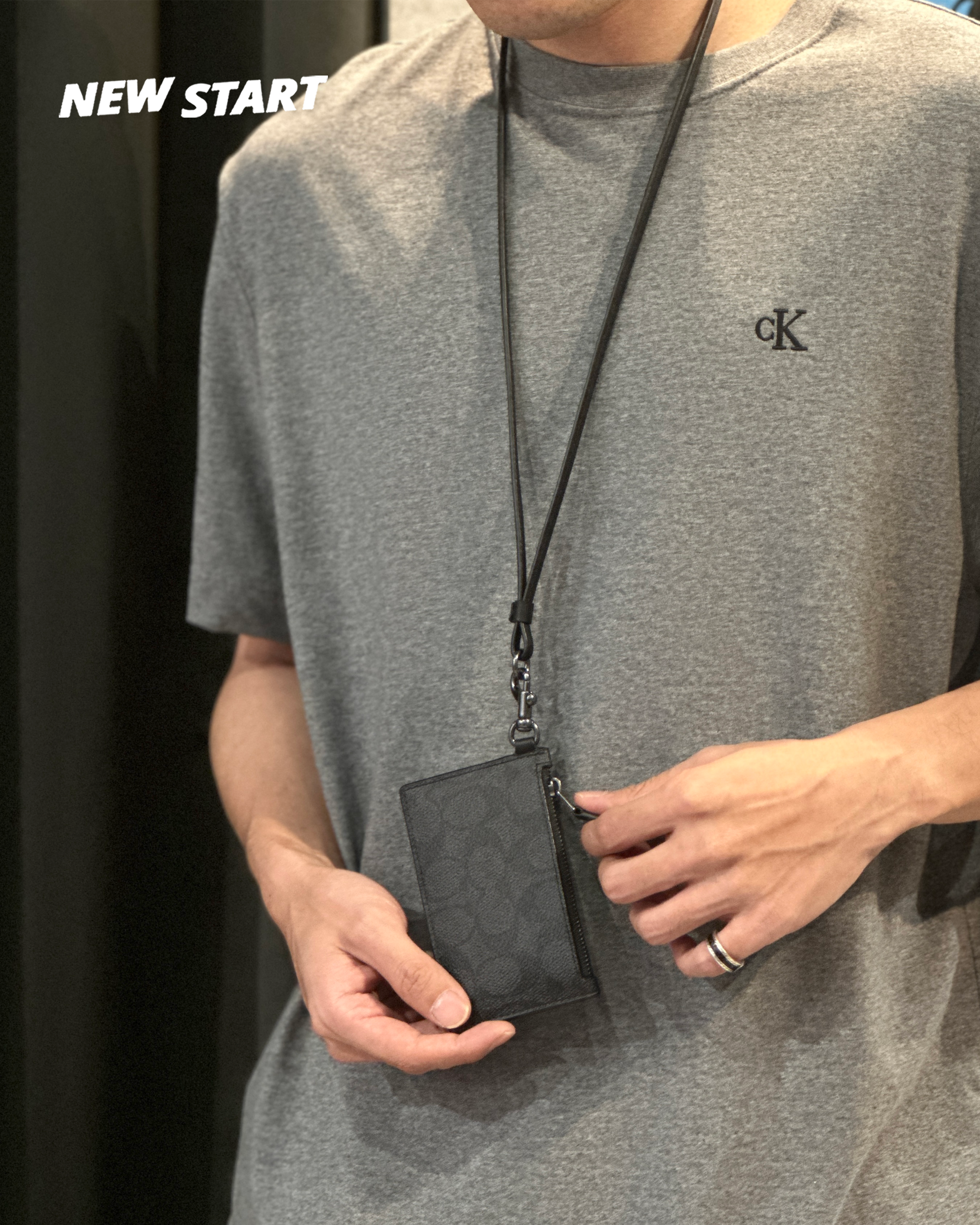 Coach 掛繩零錢包 證件套 識別證 卡夾包