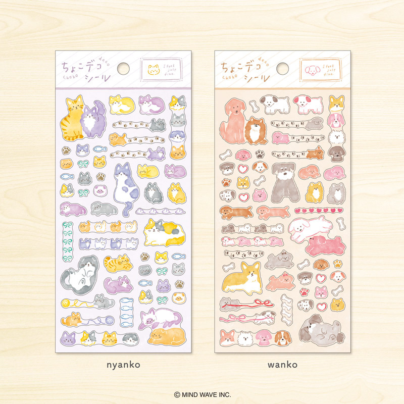 MIND WAVE 貼紙: CHOKO DECO 82462 nyanko