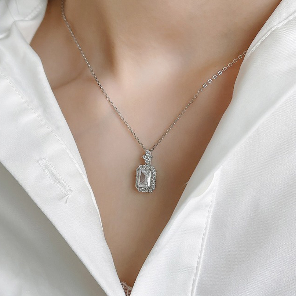 項鍊 純銀項鍊 吊墜 輕奢 鎖骨鏈 頸鏈 飾品 女生項鍊 情侶項鍊  簡約項鍊 項鍊吊墜 寶石項鍊 銀項鍊 銀飾 298