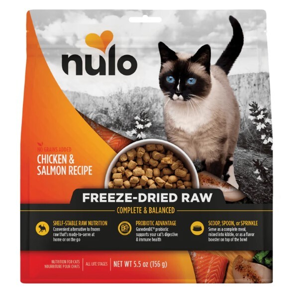 Nulo Freeze-Dried Raw Chicken & Salmon Recipe 16oz