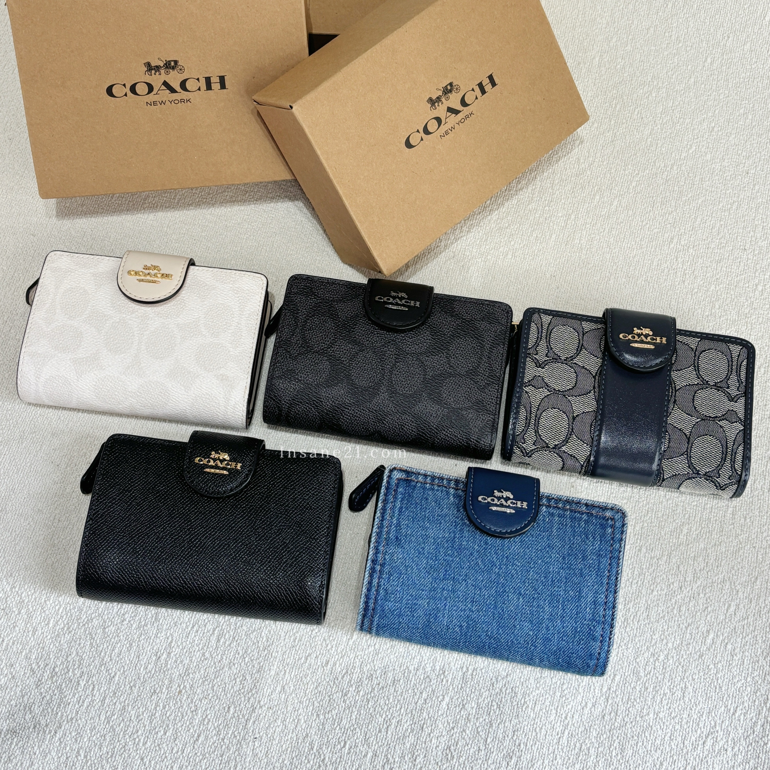 COACH ZIP WALLET 中型皮夾 大款 錢包 多色 蔻馳 代購