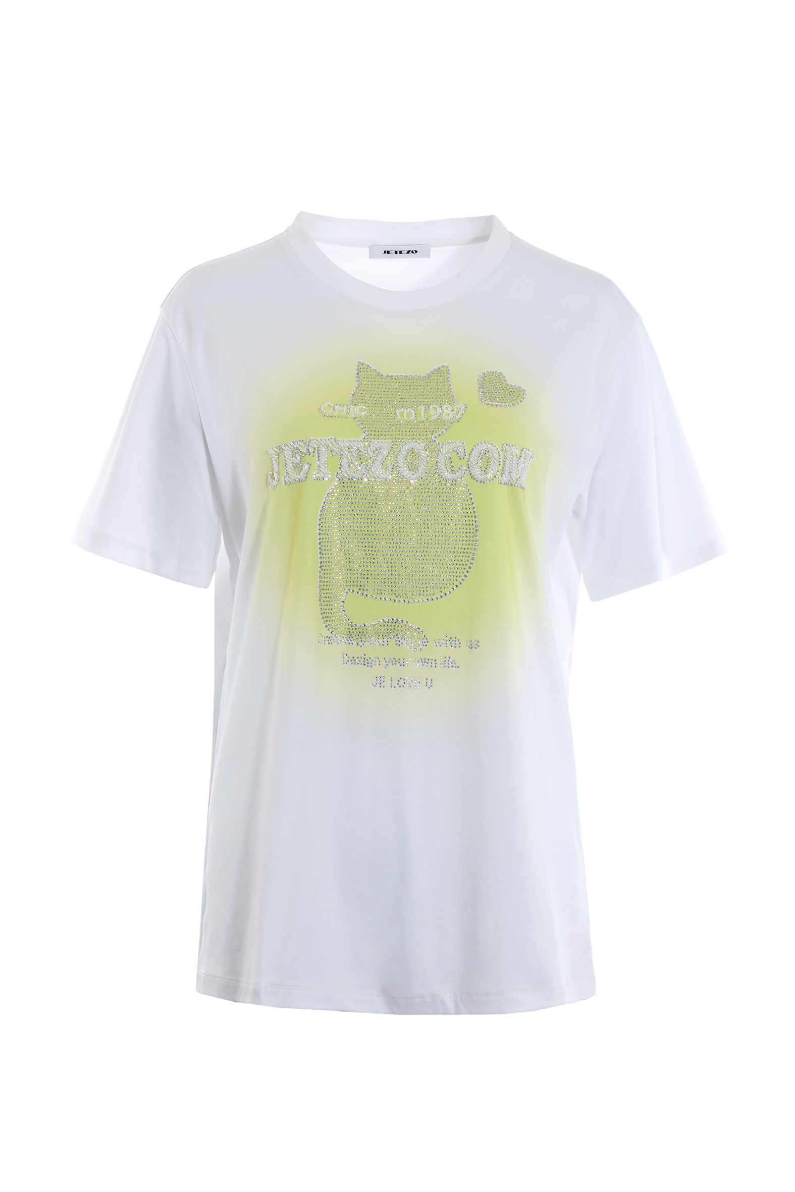 BD10327A1 logo趣味鑽鑽貓長版T