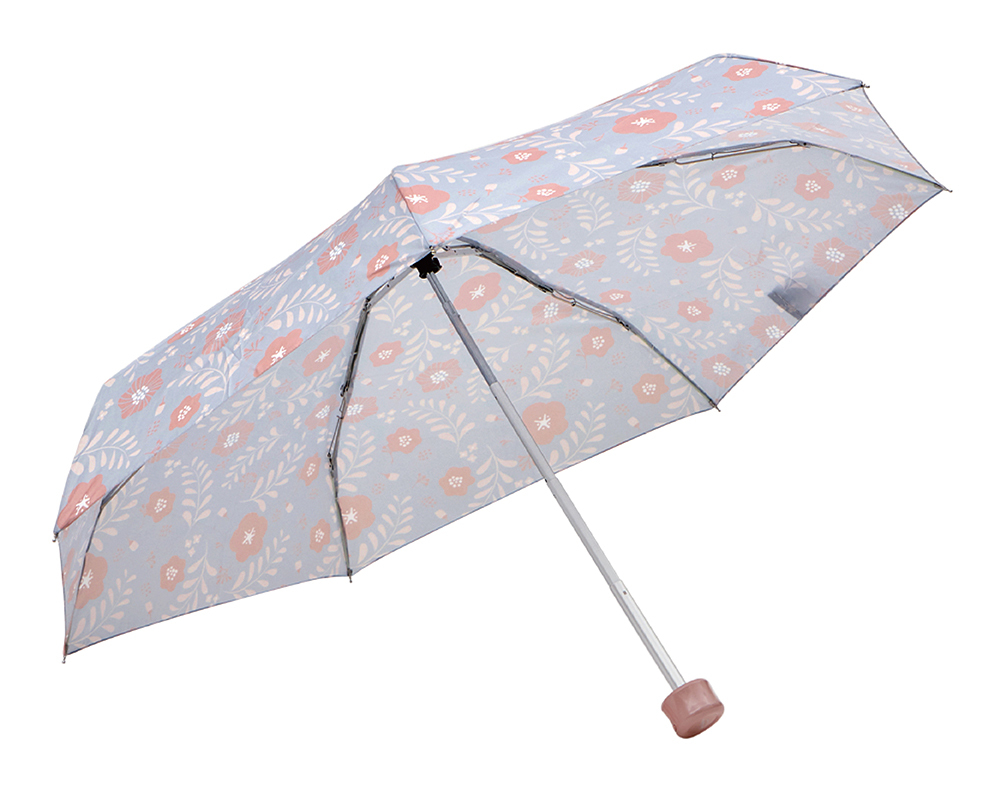 RAINSTORY粉漾花沁抗UV手開迷你口袋傘