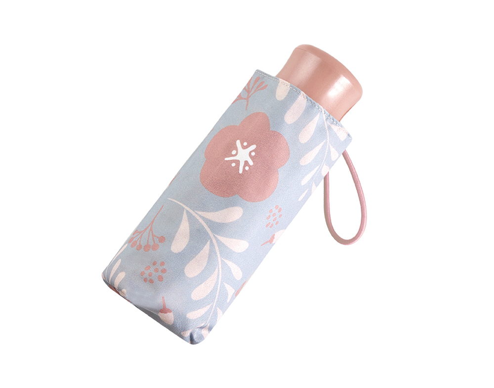 RAINSTORY粉漾花沁抗UV手開迷你口袋傘