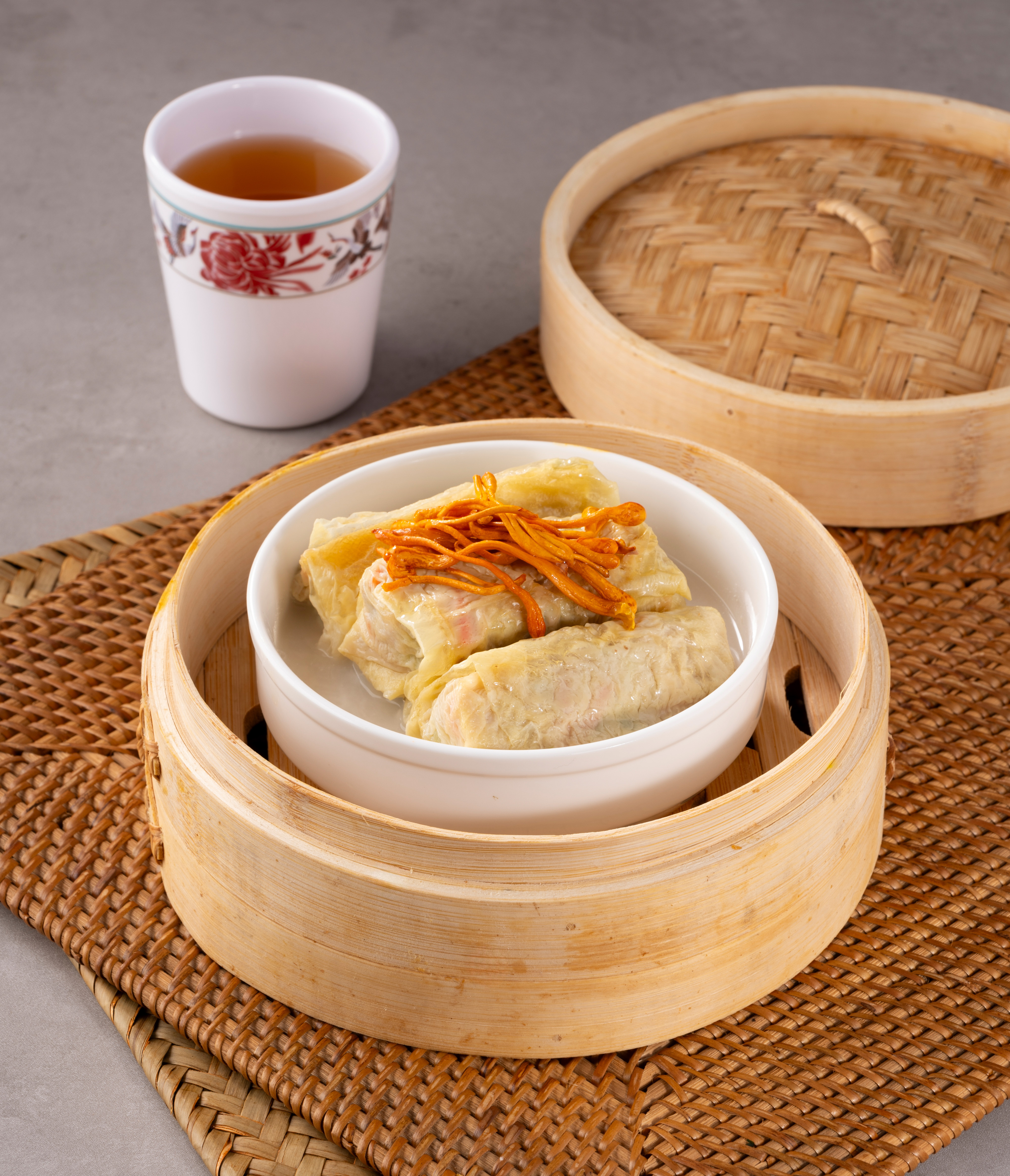 魚湯蟲草花鮮竹卷（一份）