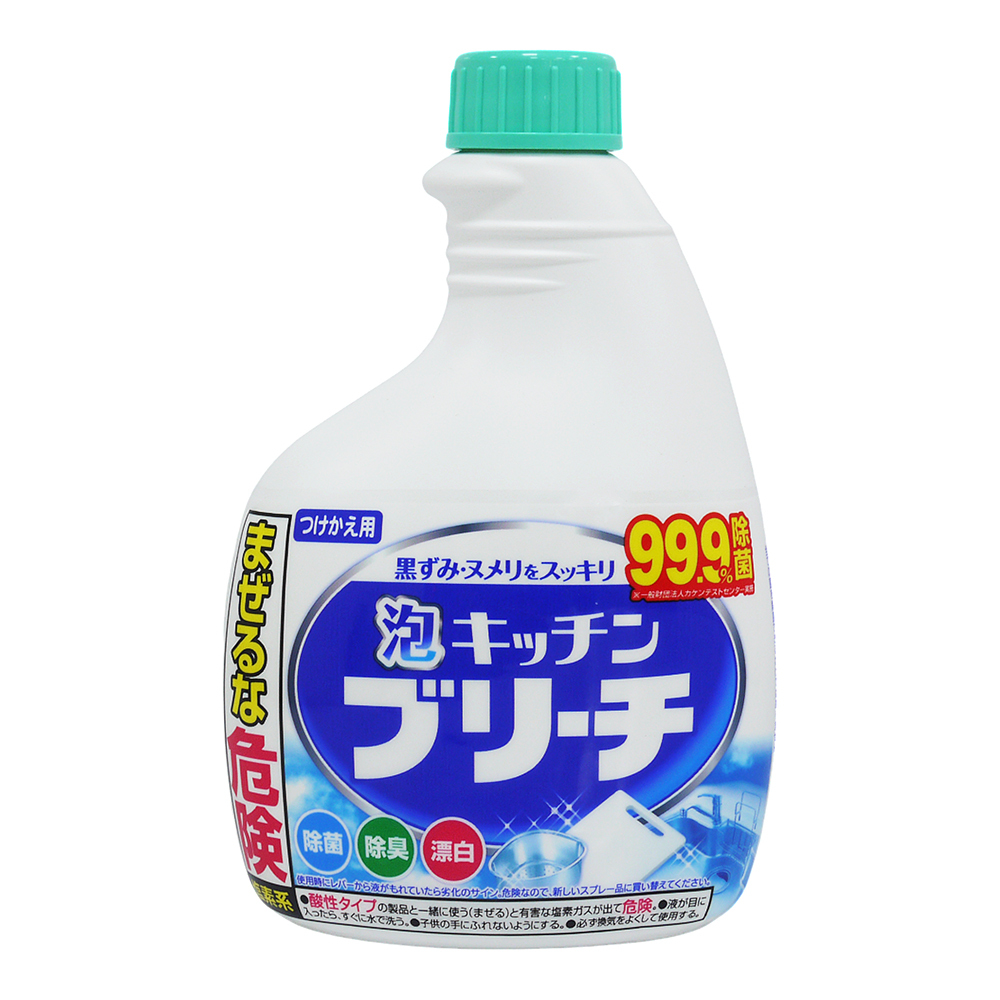 日本MITSUEI 三井 廚房泡沫漂白噴霧 補充瓶 400ml