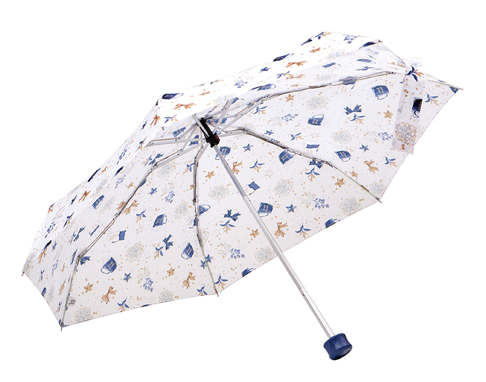 【RAINSTORY】Starry Life抗UV手開迷你口袋傘(白)