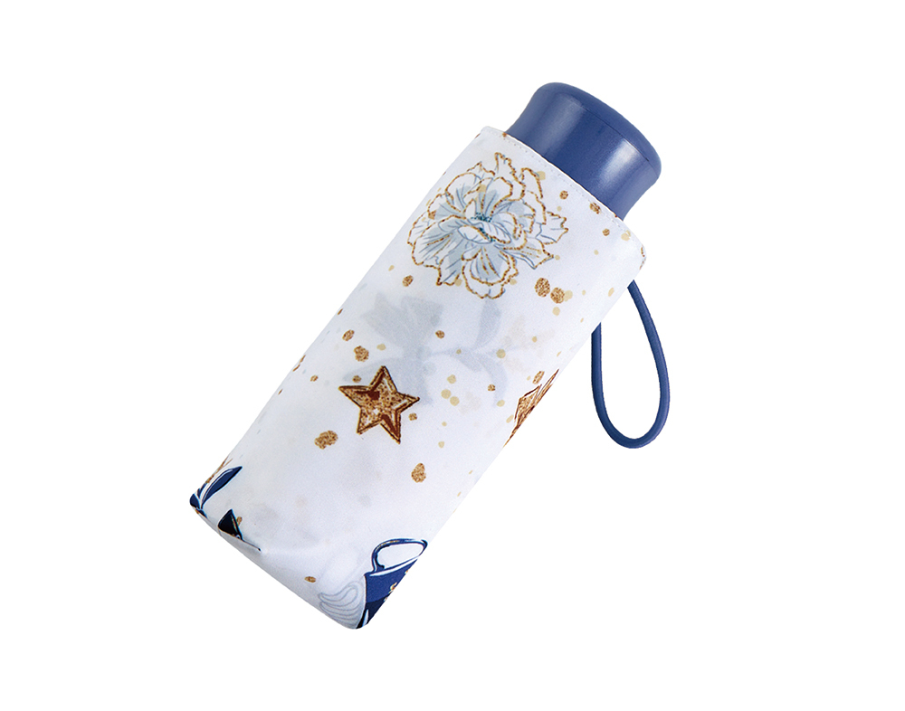 【RAINSTORY】Starry Life抗UV手開迷你口袋傘(白)