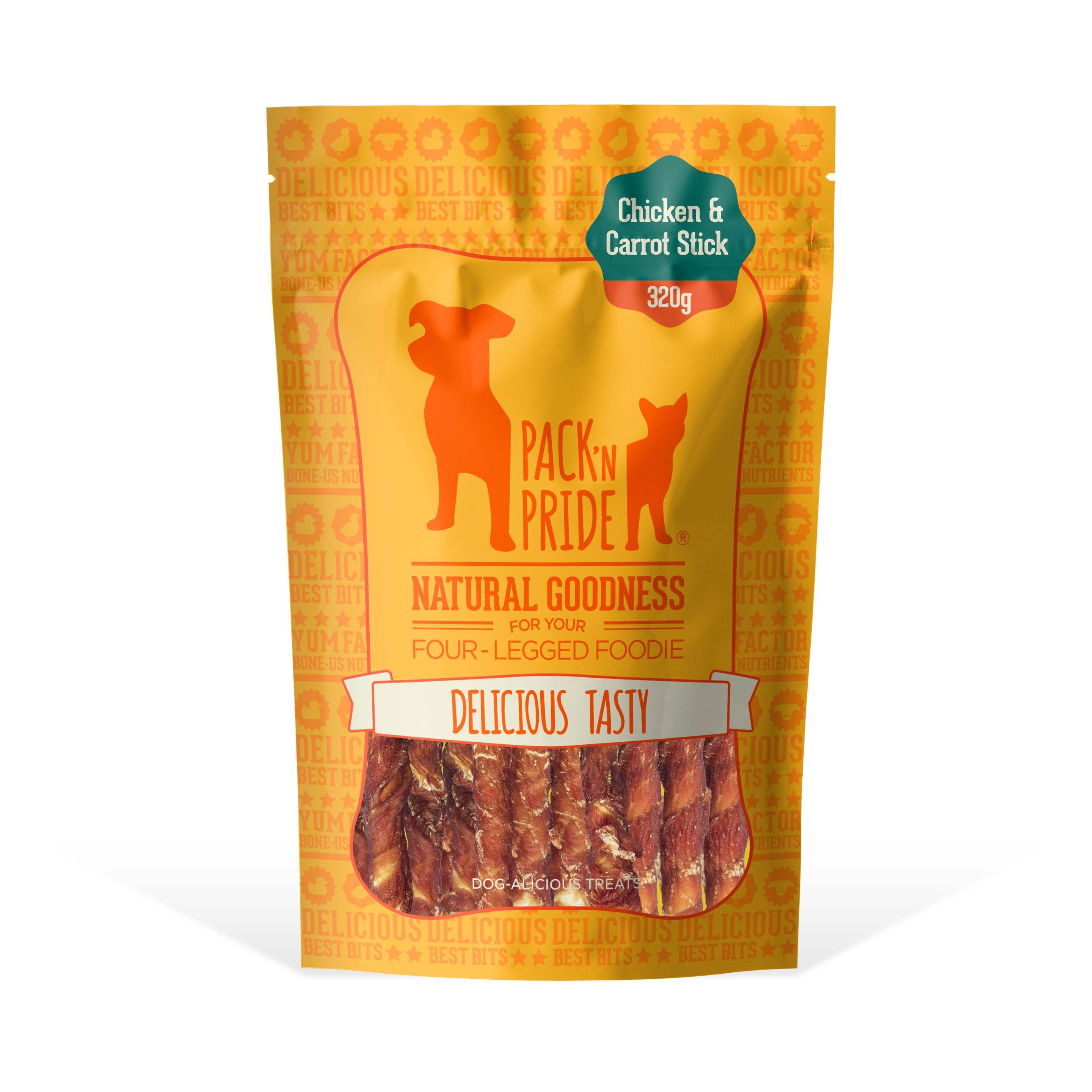 PNR90664 - 雞肉紅蘿蔔條 (320g) 狗小食