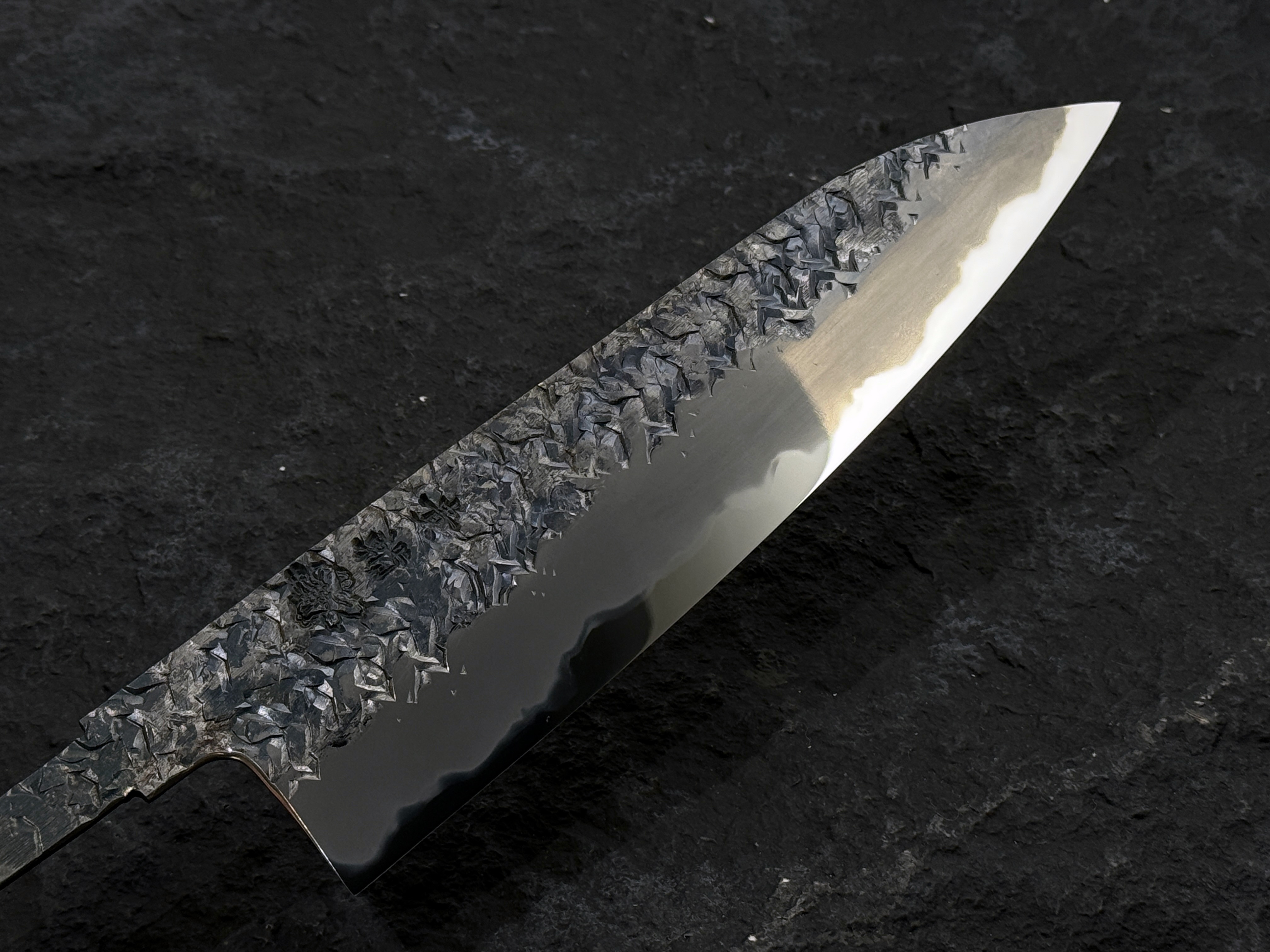 貴輔 x 新国 青一鋼 黑打 槌目 鏡霞 牛刀