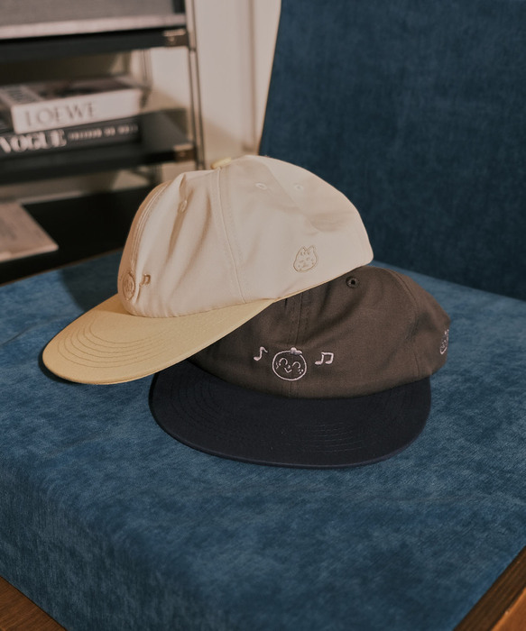 SP｜平凡乙女日記｜簡約刺繡棒球帽｜桔利哼哼歌｜灰