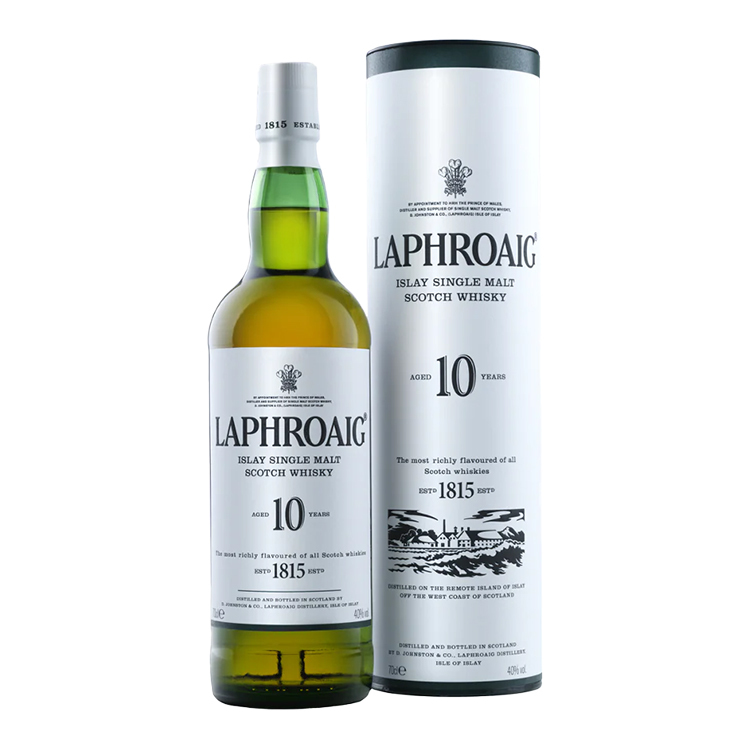Laphroaig 10 Years Old Single Malt Whisky  拉弗格10年單一純麥威士忌 (禮盒，新舊包裝隨機出貨) 700ml