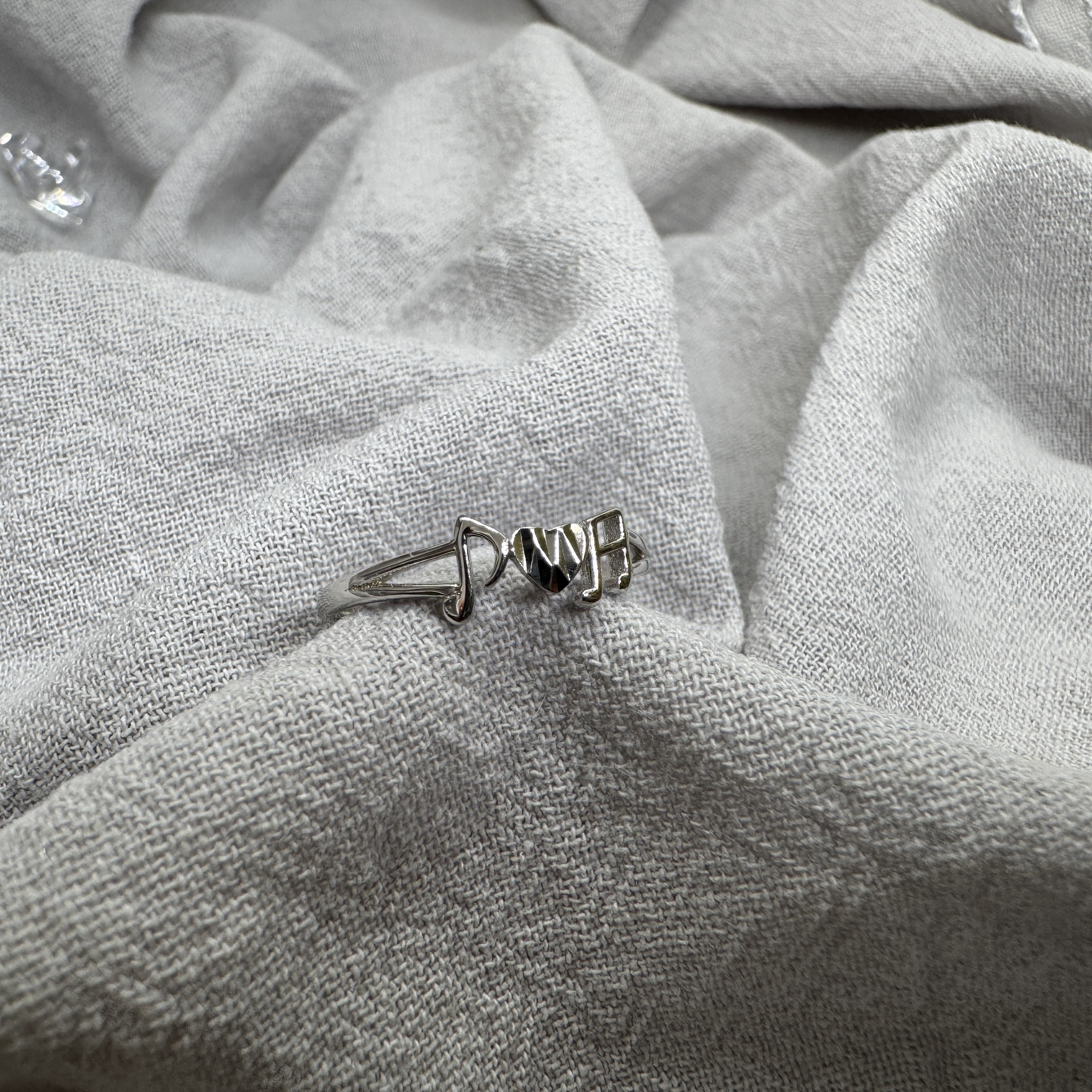 愛語心弦 - 純銀戒指