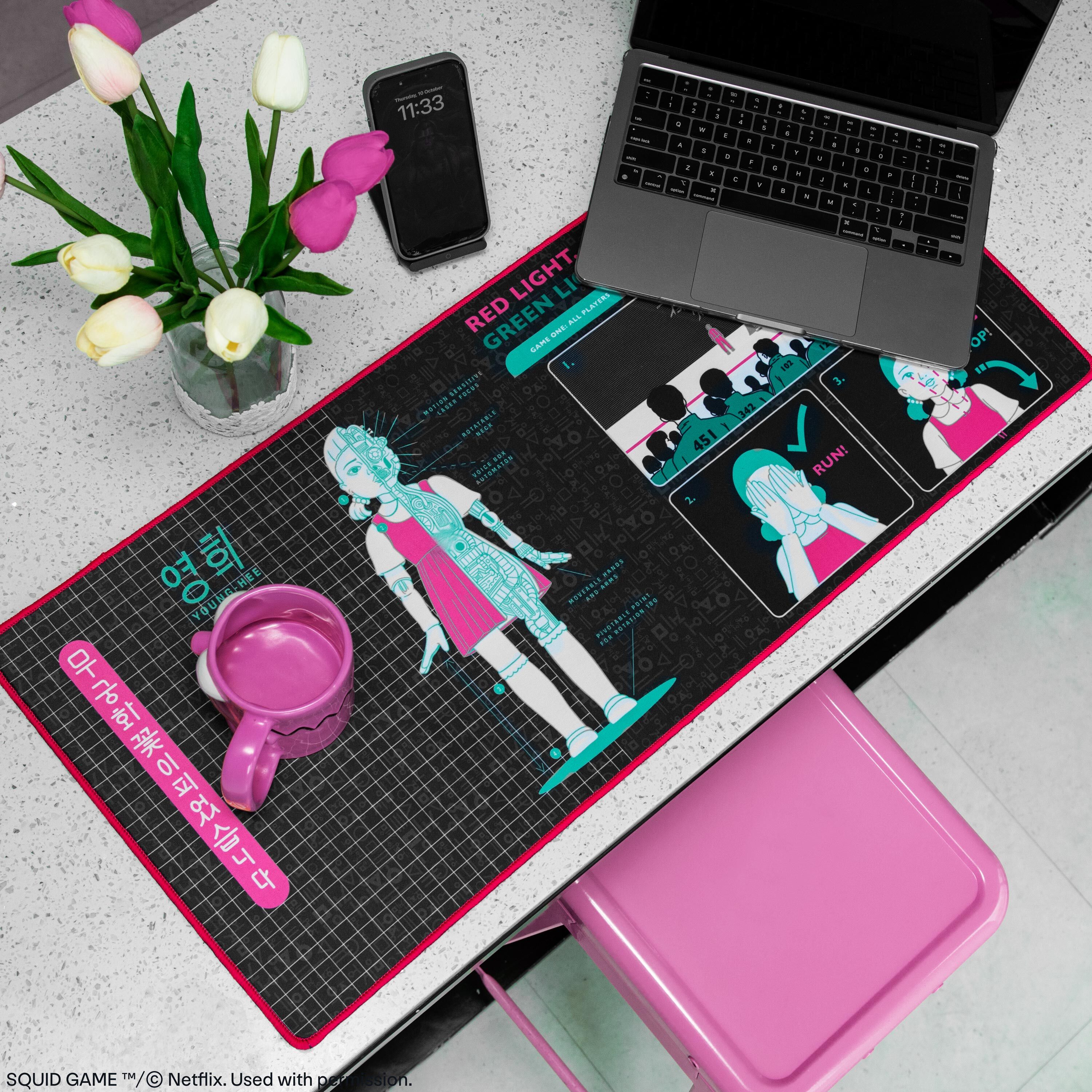 魷魚遊戲桌墊 - 英熙藍圖