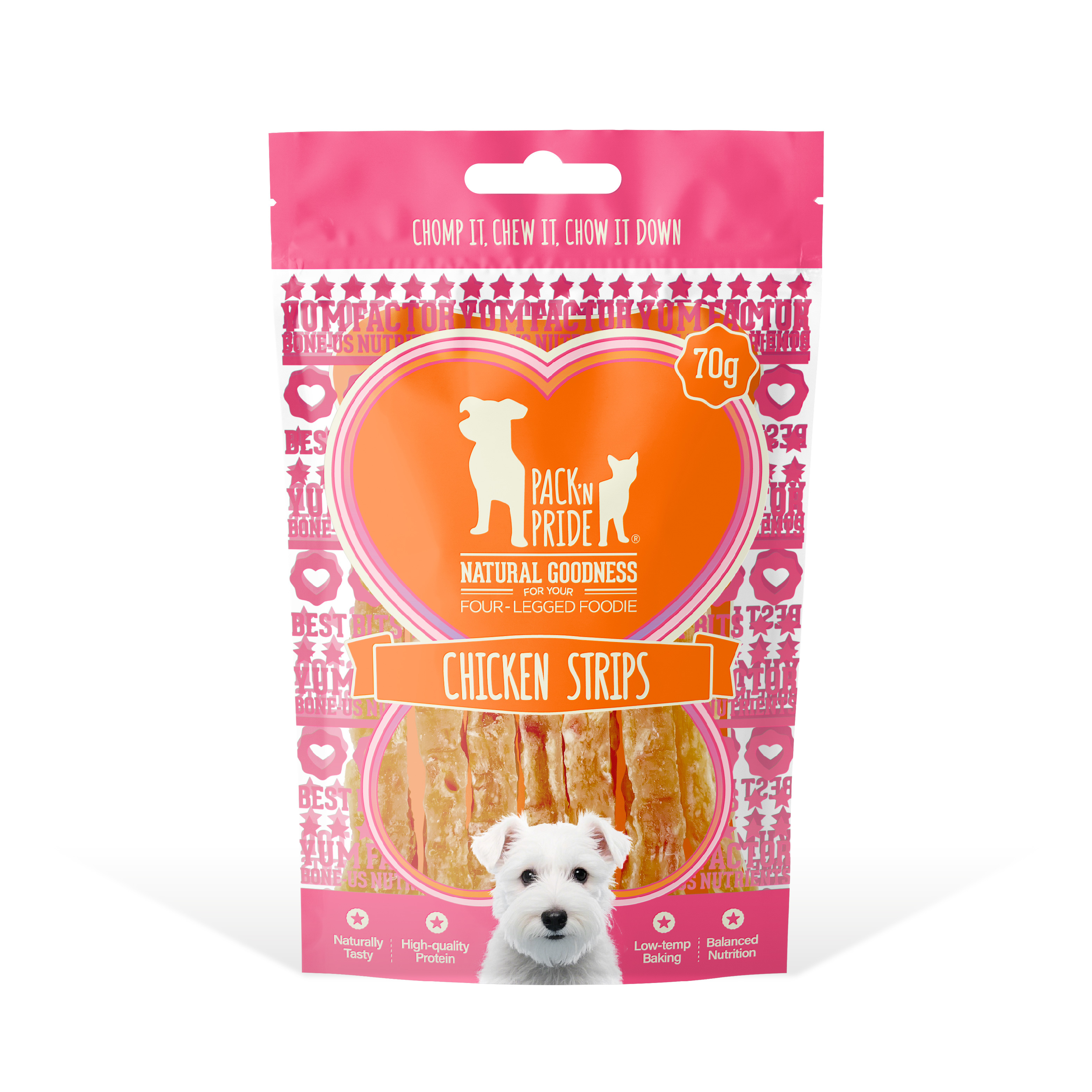 PNR91050 -  雞肉條 (70g) 輕便狗小食
