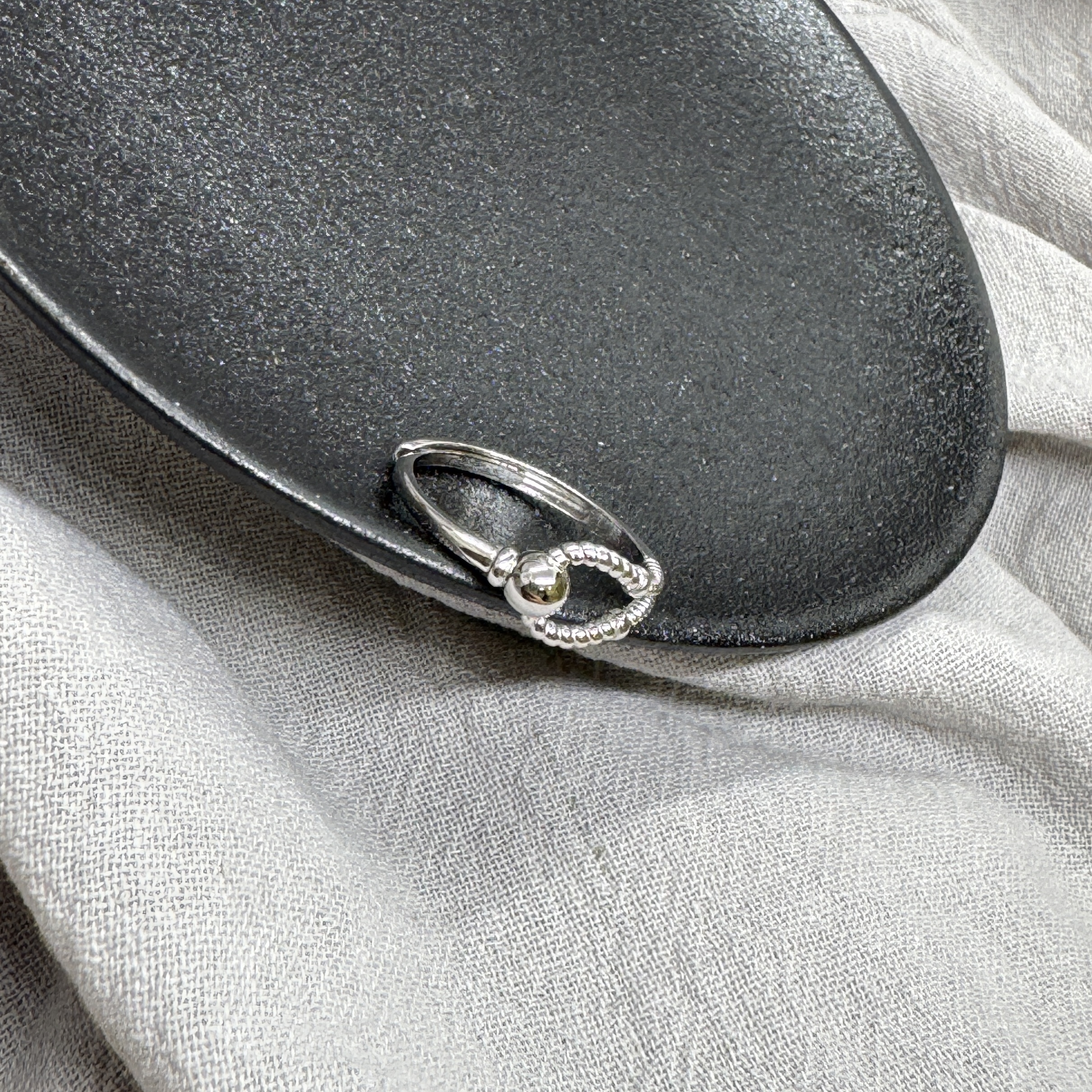 環心微光 - 純銀戒指