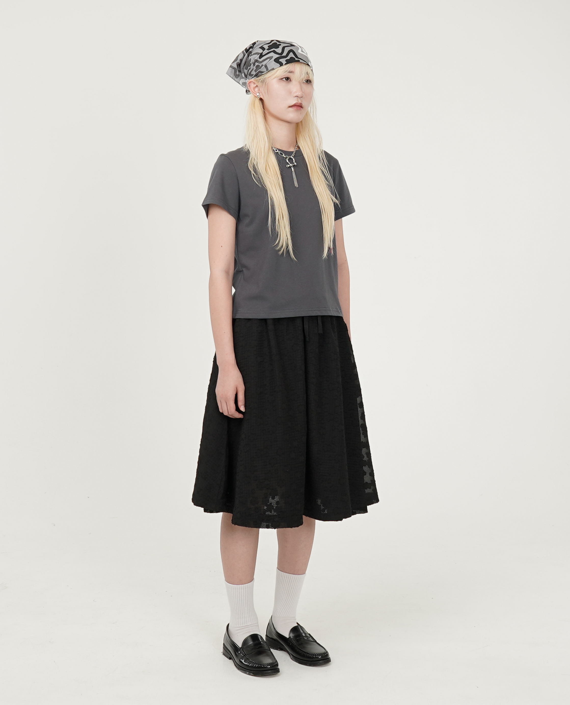 WEBHOUSE Twister Star Angel Tee (Ash Grey & Charcoal) - 25SS