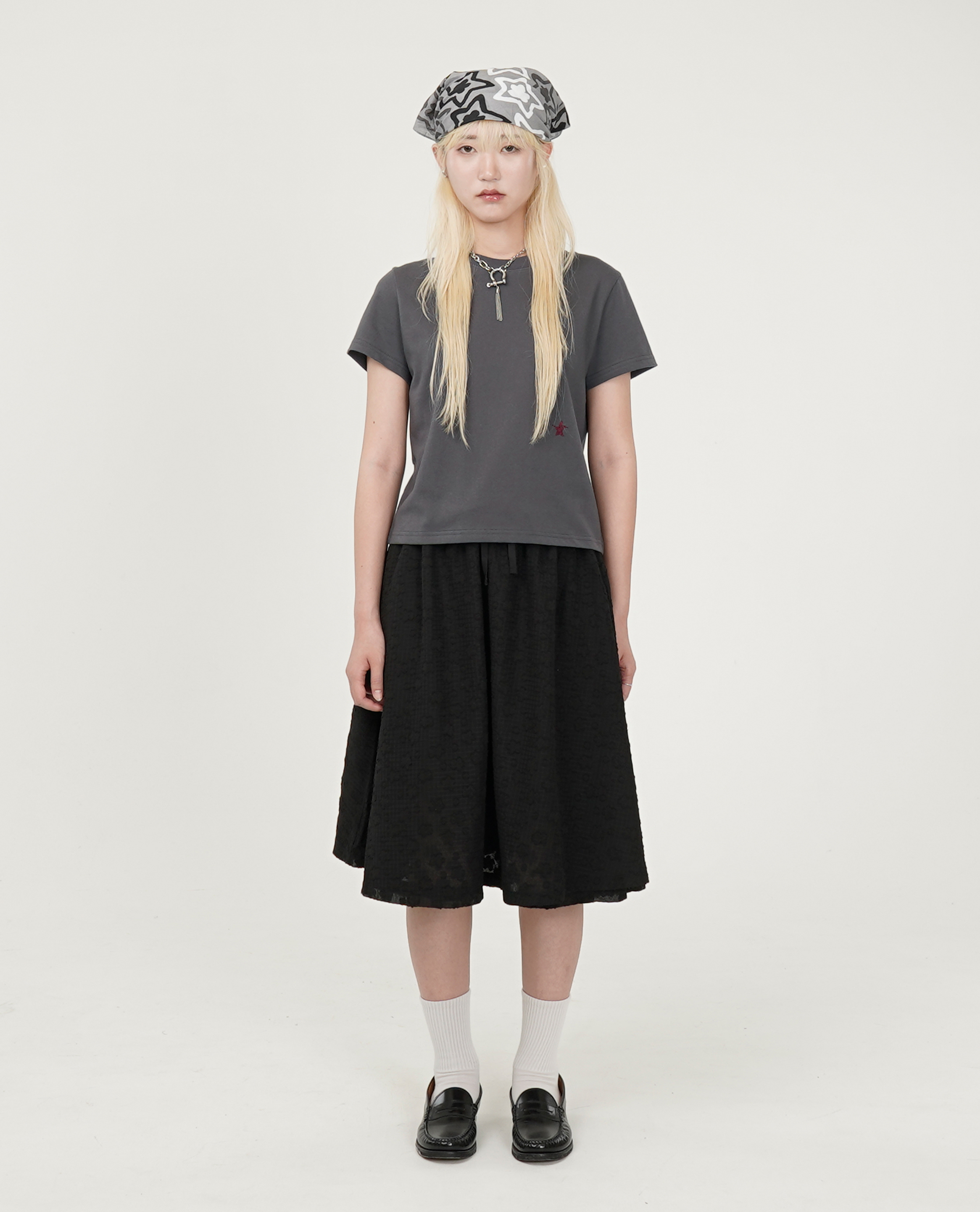 WEBHOUSE Twister Star Angel Tee (Ash Grey & Charcoal) - 25SS