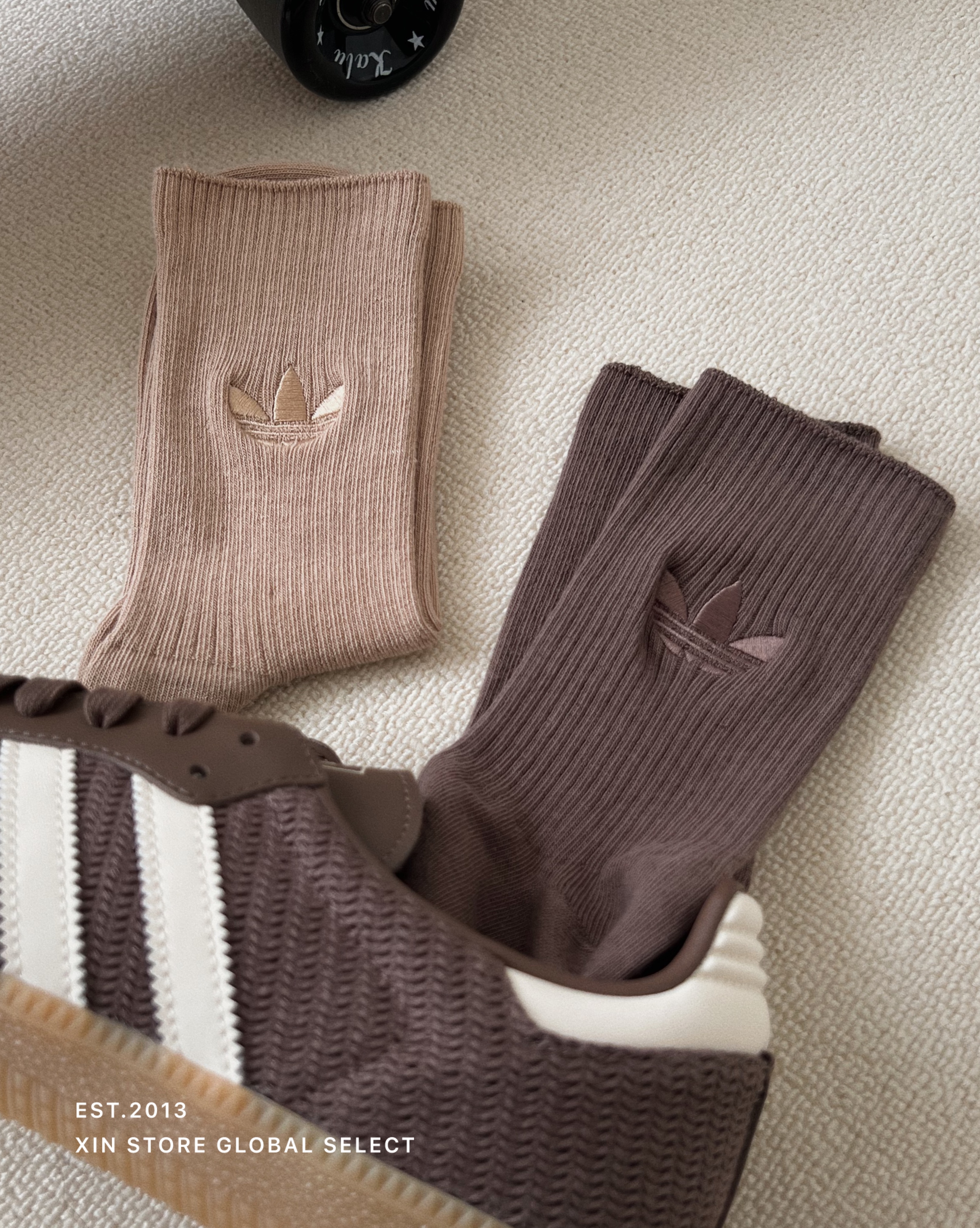 Adidas Originals 刺繡 中筒襪 襪子 兩雙一組 兩款