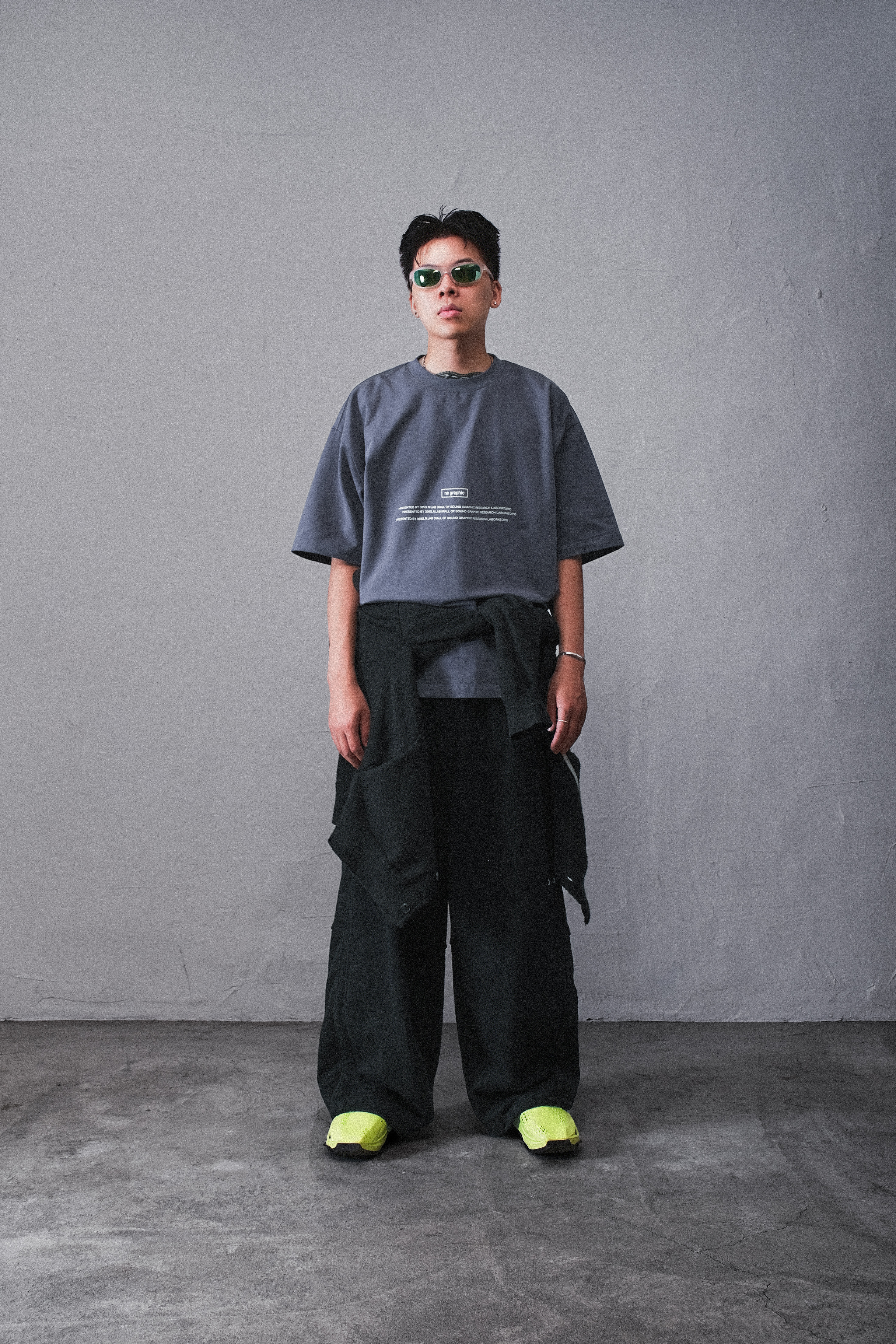 Wall of Sound - 2:40/“OUVERTURE” Notification Tee - Blue Grey