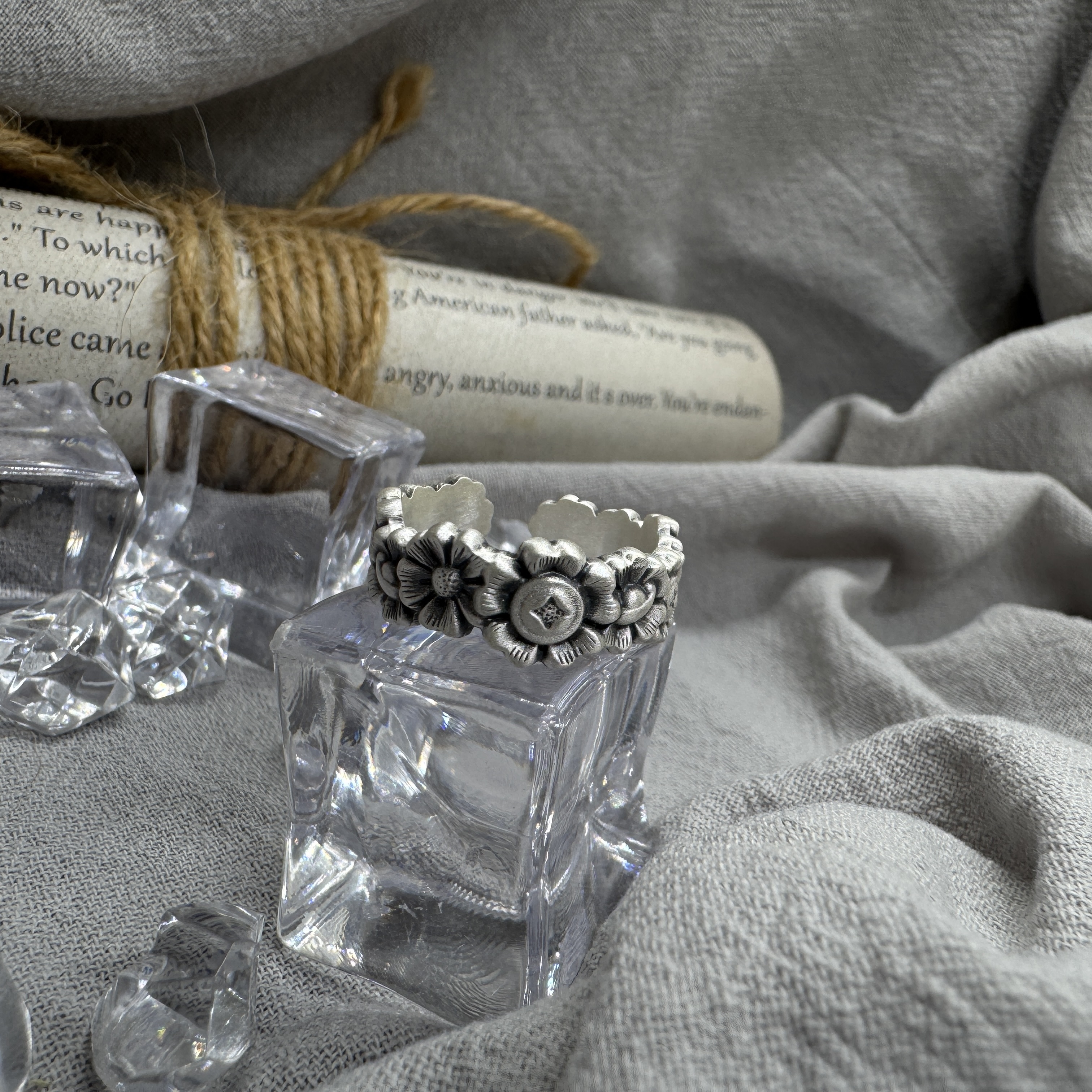 繁花序曲 - 純銀戒指