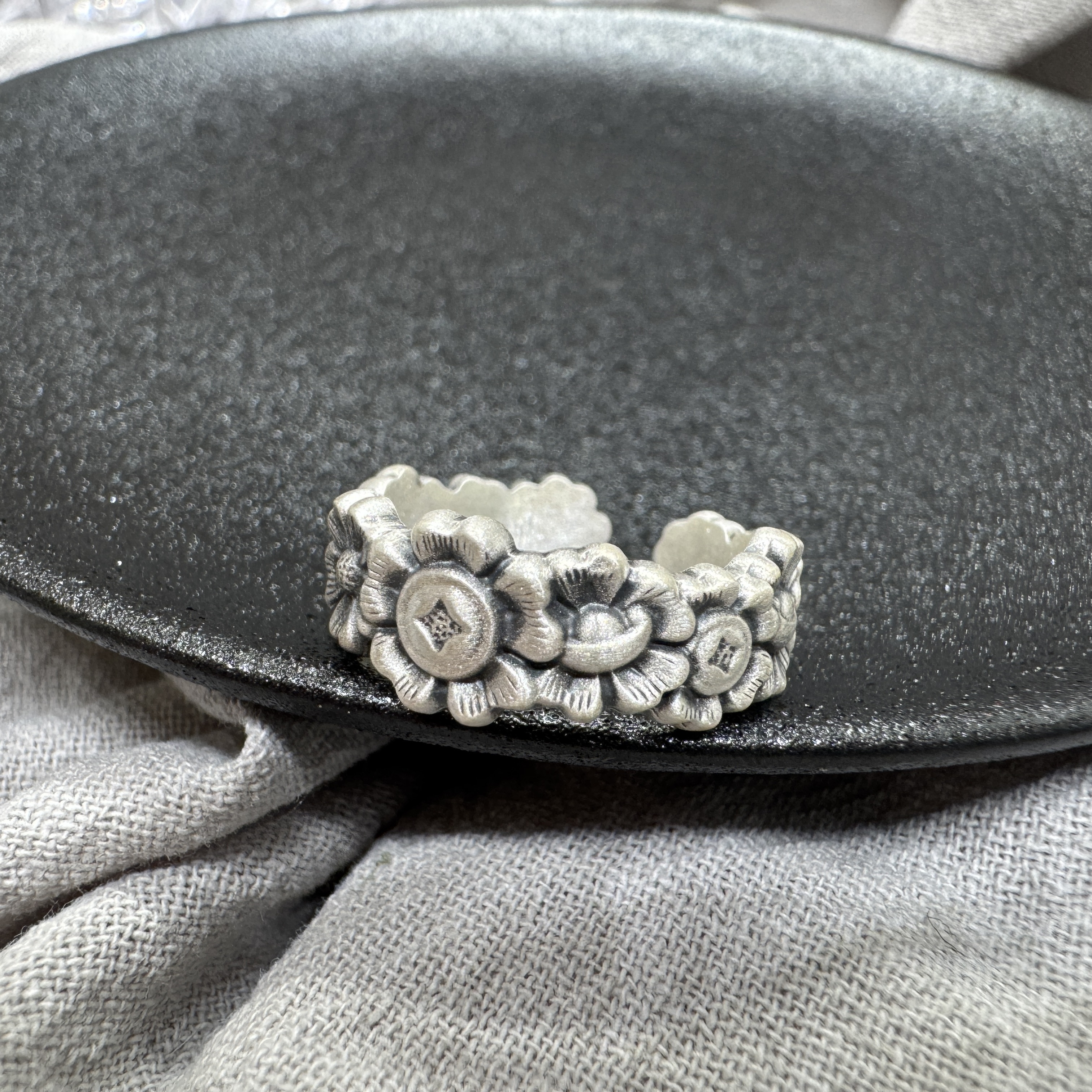 繁花序曲 - 純銀戒指