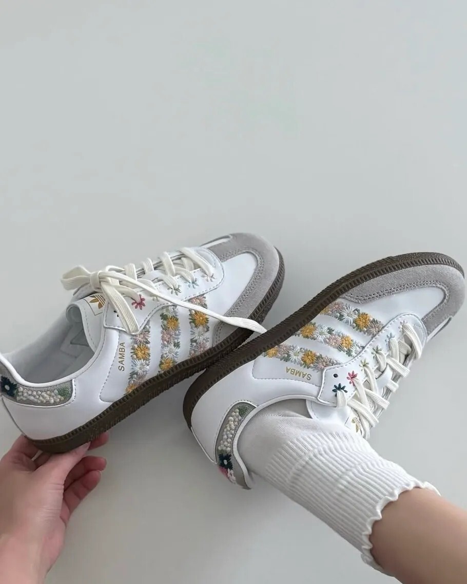 Adidas Samba OG 刺繡 碎花 夏日 小花