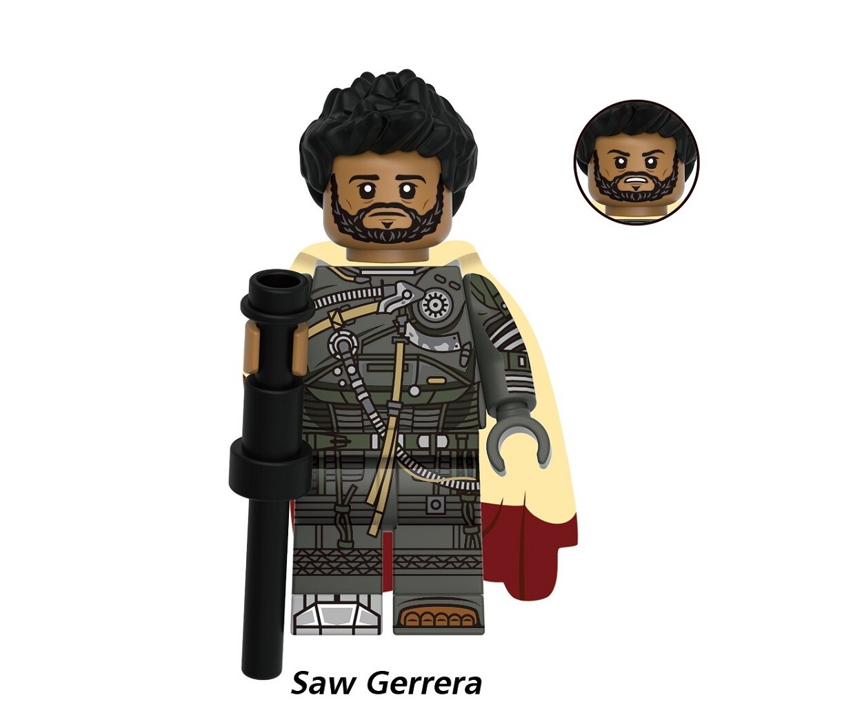 ケトリア⭐︎ Star Wars Saw Gerrera Custom Minifigure Fit Lego GH0390