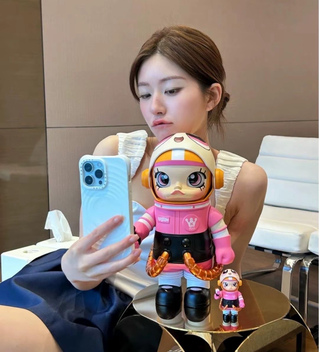 POP MART 泡泡瑪特 MEGA SPACE MOLLY 花花 飛天小女警系列 400%+100% 潮流公仔 趙露思同款 Aug25