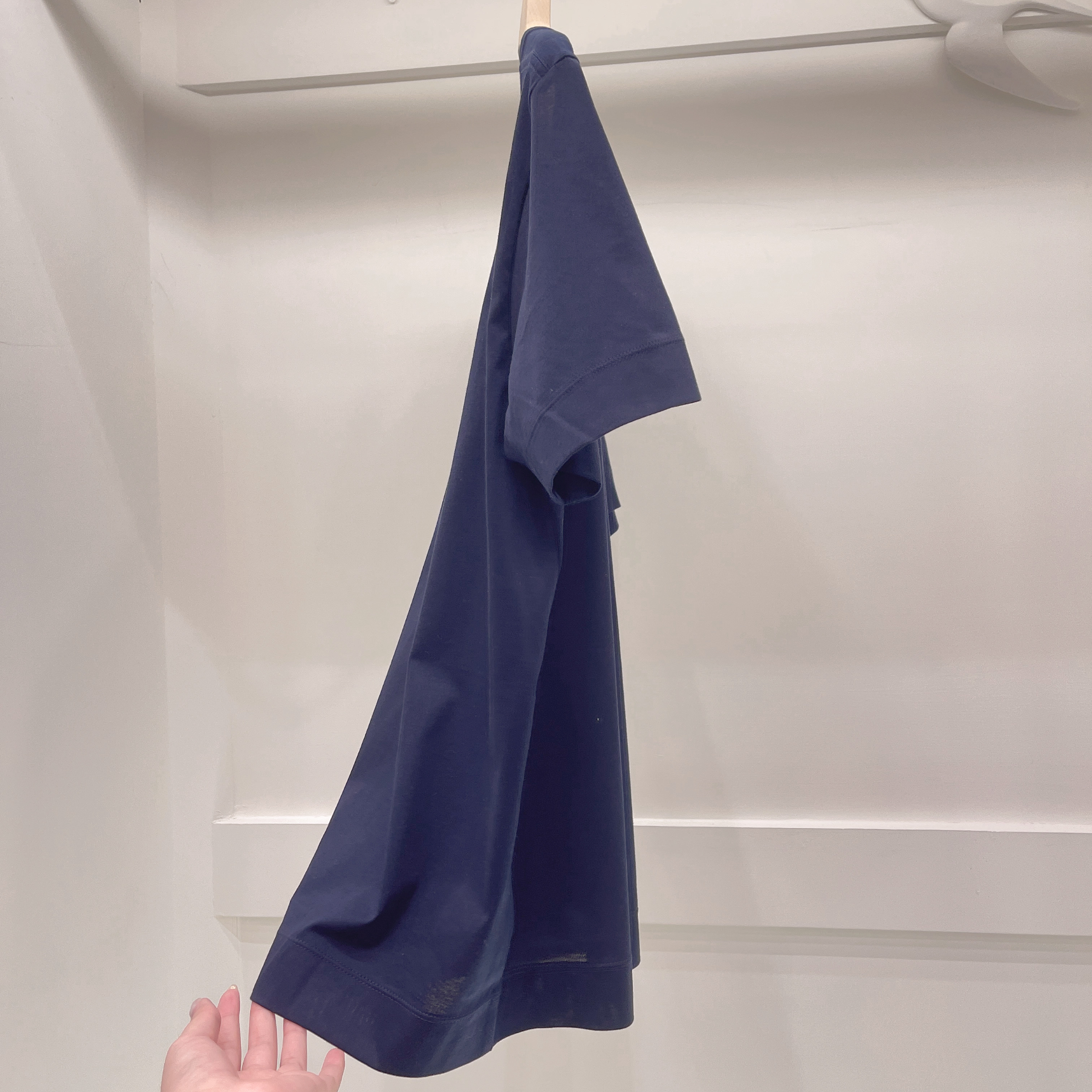 超長棉光澤上衣