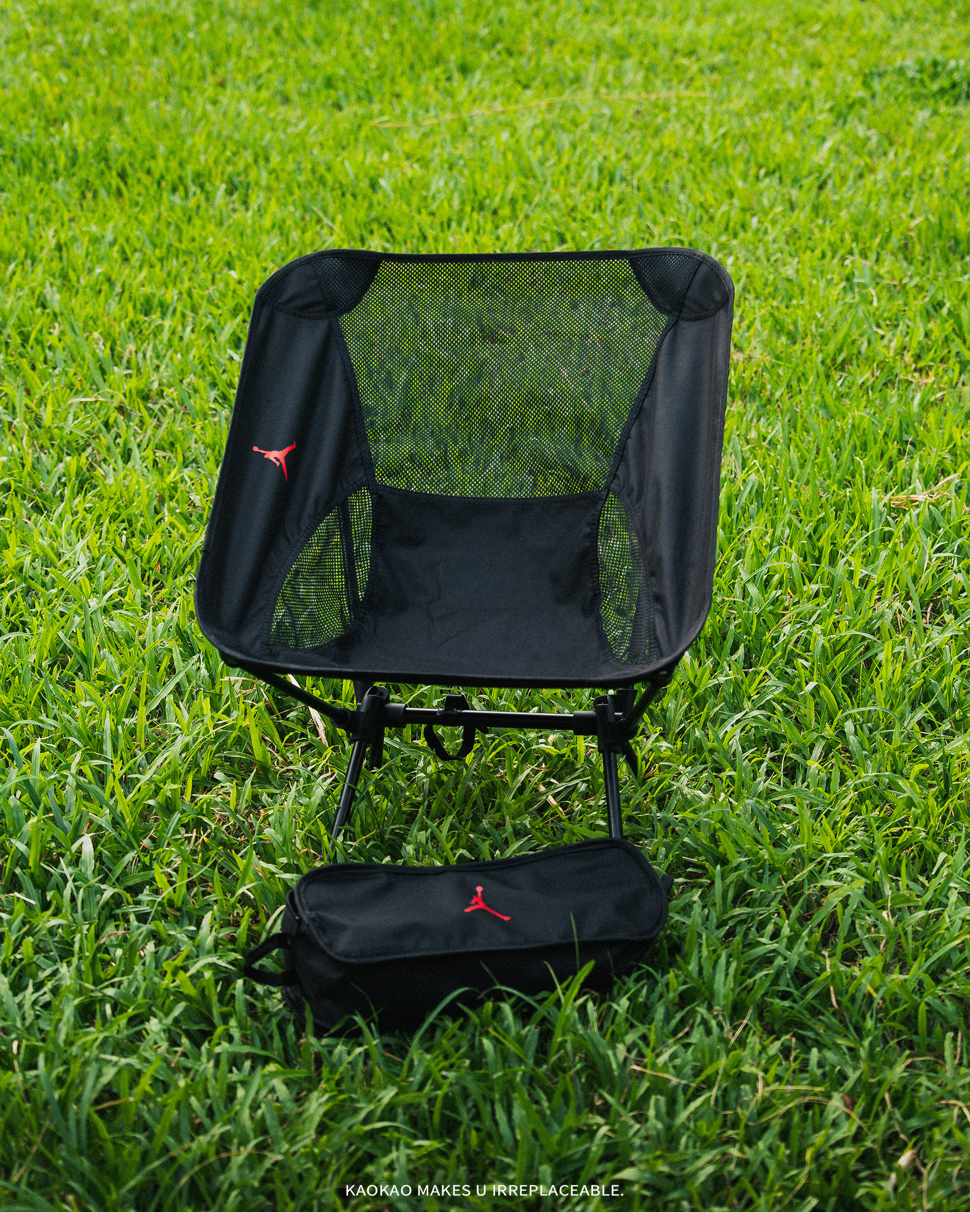 JORDAN 露營椅 可收納 導演椅 戶外用椅 折疊椅 黑色 橘色