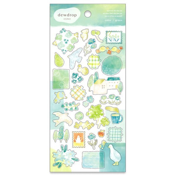 MIND WAVE 貼紙: Dewdrop 82436 green