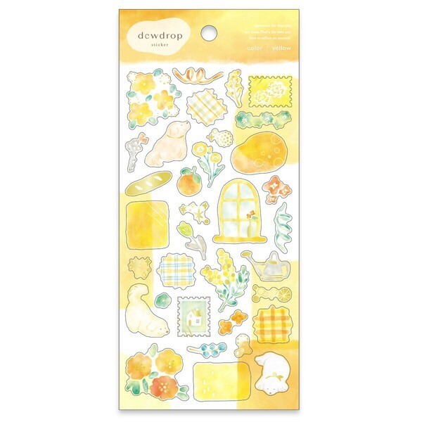 MIND WAVE 貼紙: Dewdrop 82439 yellow