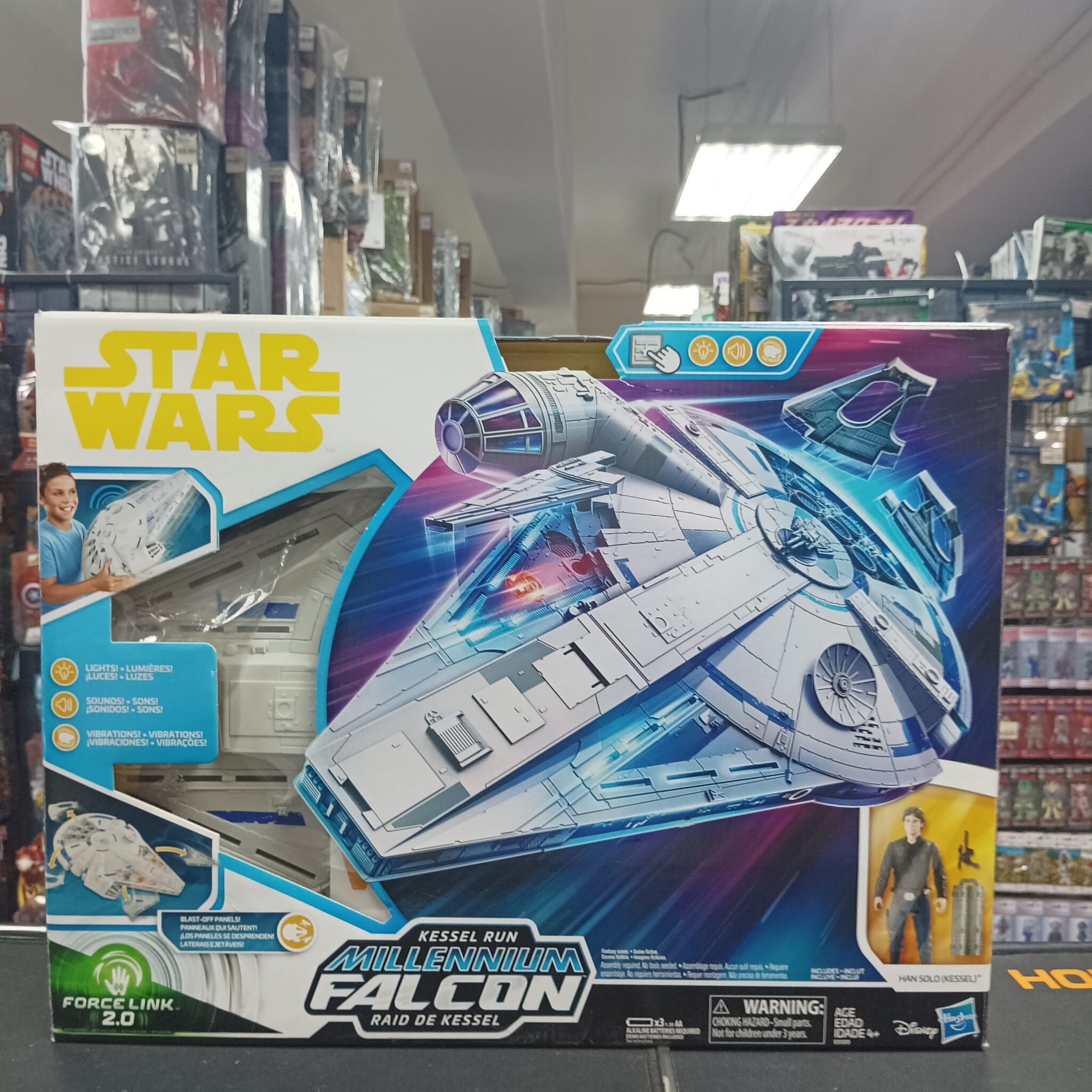 寄賣-Star Wars 星際大戰旗艦組可動公仔 星際大戰原力連結,2. 0 活化 Kessel Run Millennium Falcon 車輛
