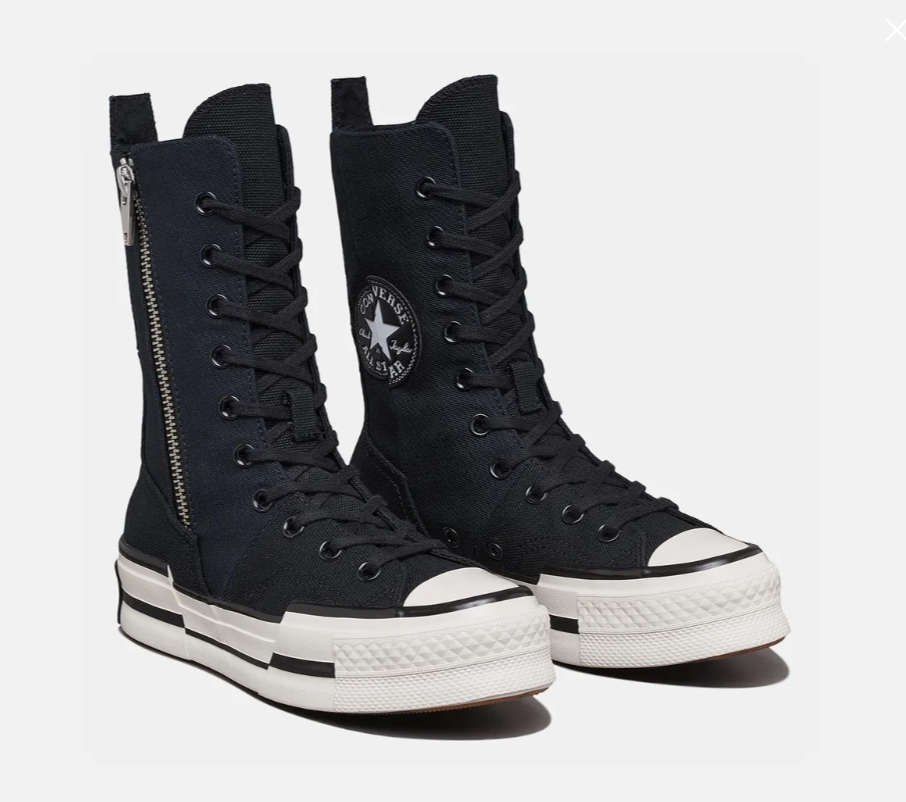 CONVERSE / Chuck 70 Plus X-High Black 高筒黑色帆布鞋 A10361C /  AUG25