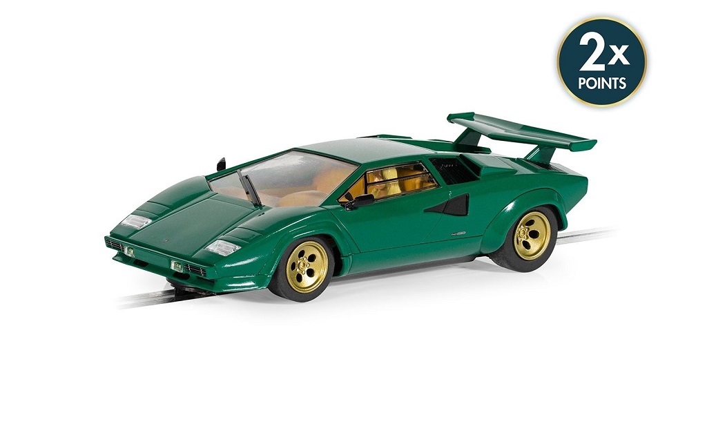 Scalextric C4500 藍寶堅尼 Countach - 綠