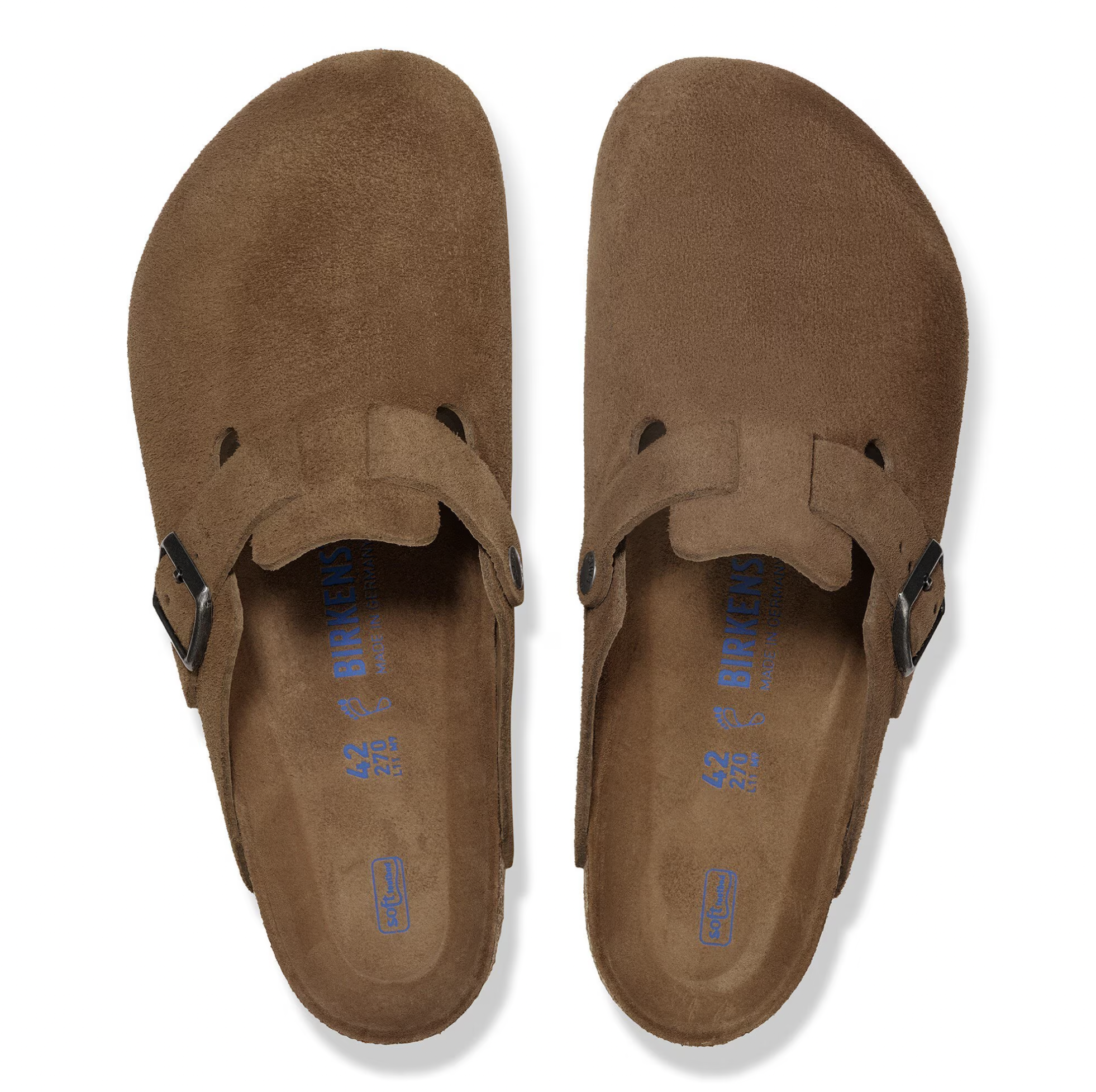 [Instock] Birkenstock Boston Suede SFB Dark Tea | 1030814